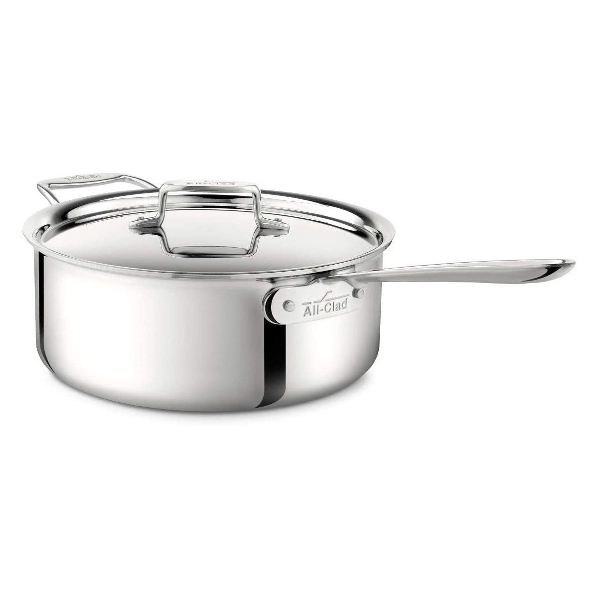 All-Clad 4206 Stainless Steel Deep Saute Pan with Lid 6-Qt