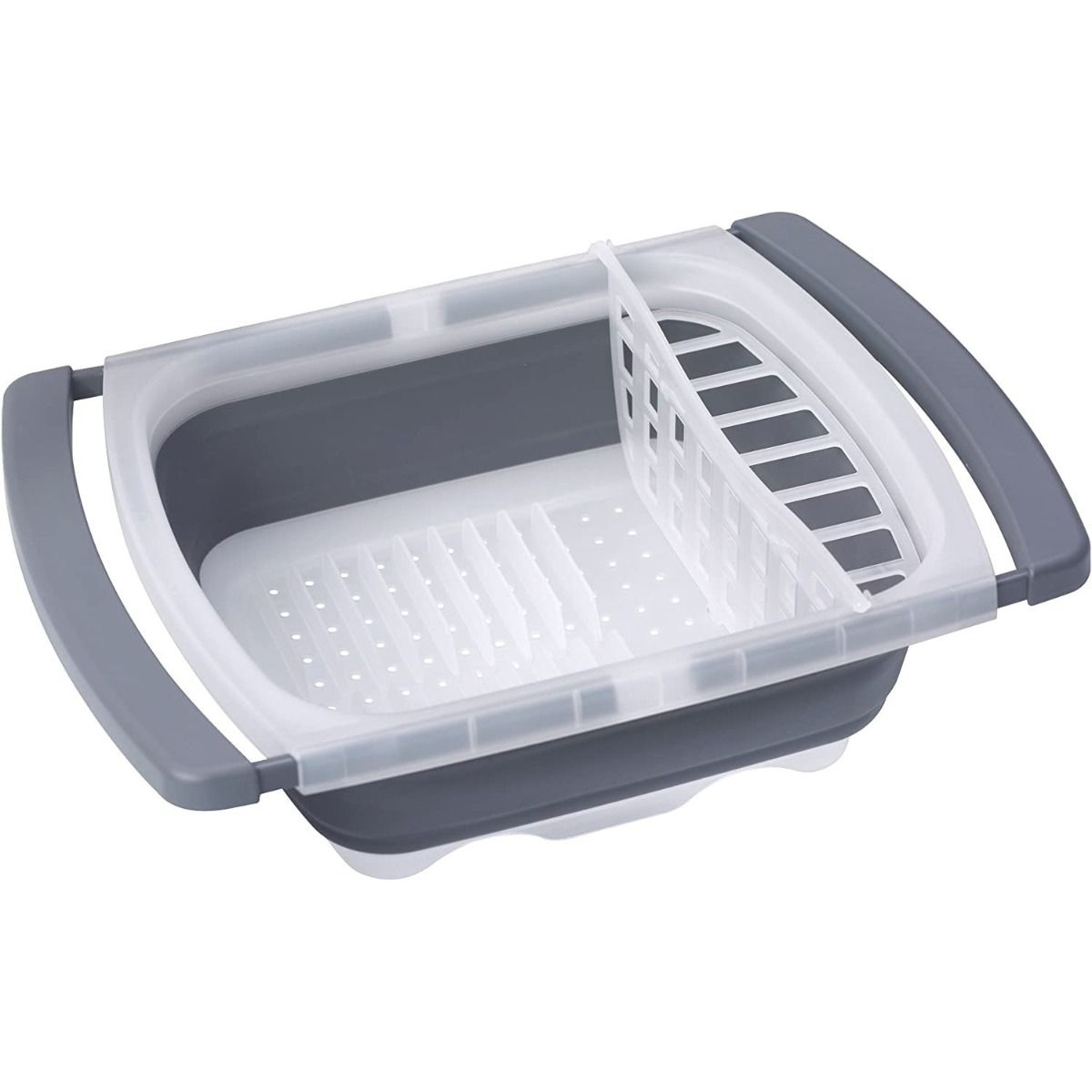 Collapsible Dish Drainer/Dish Rack Gray Progressive