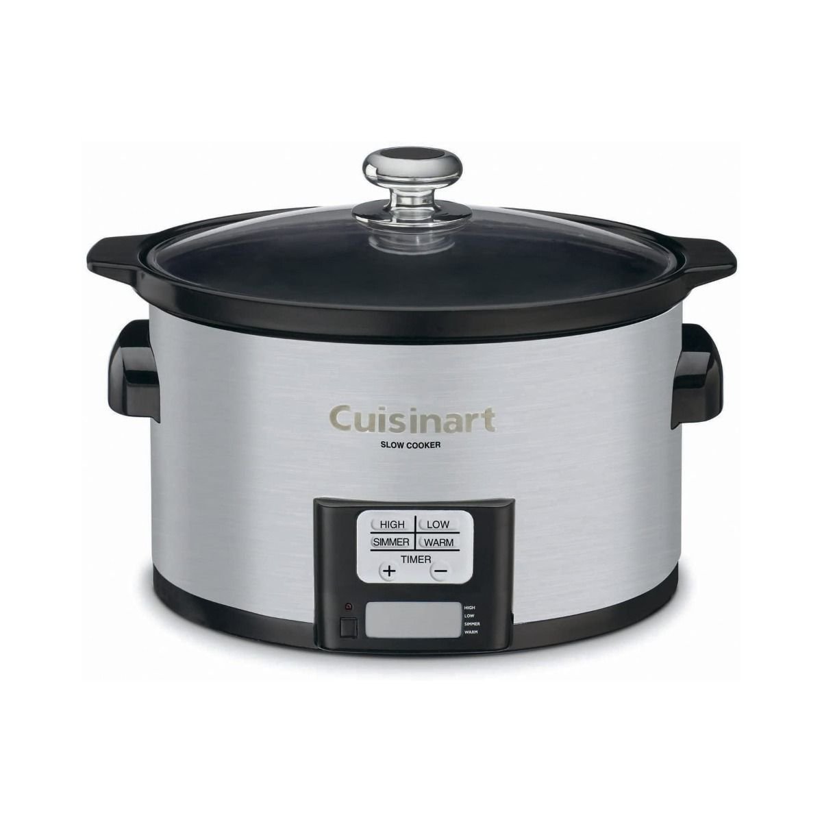 3Qt. Oval Slow Cooker with Glass Lid