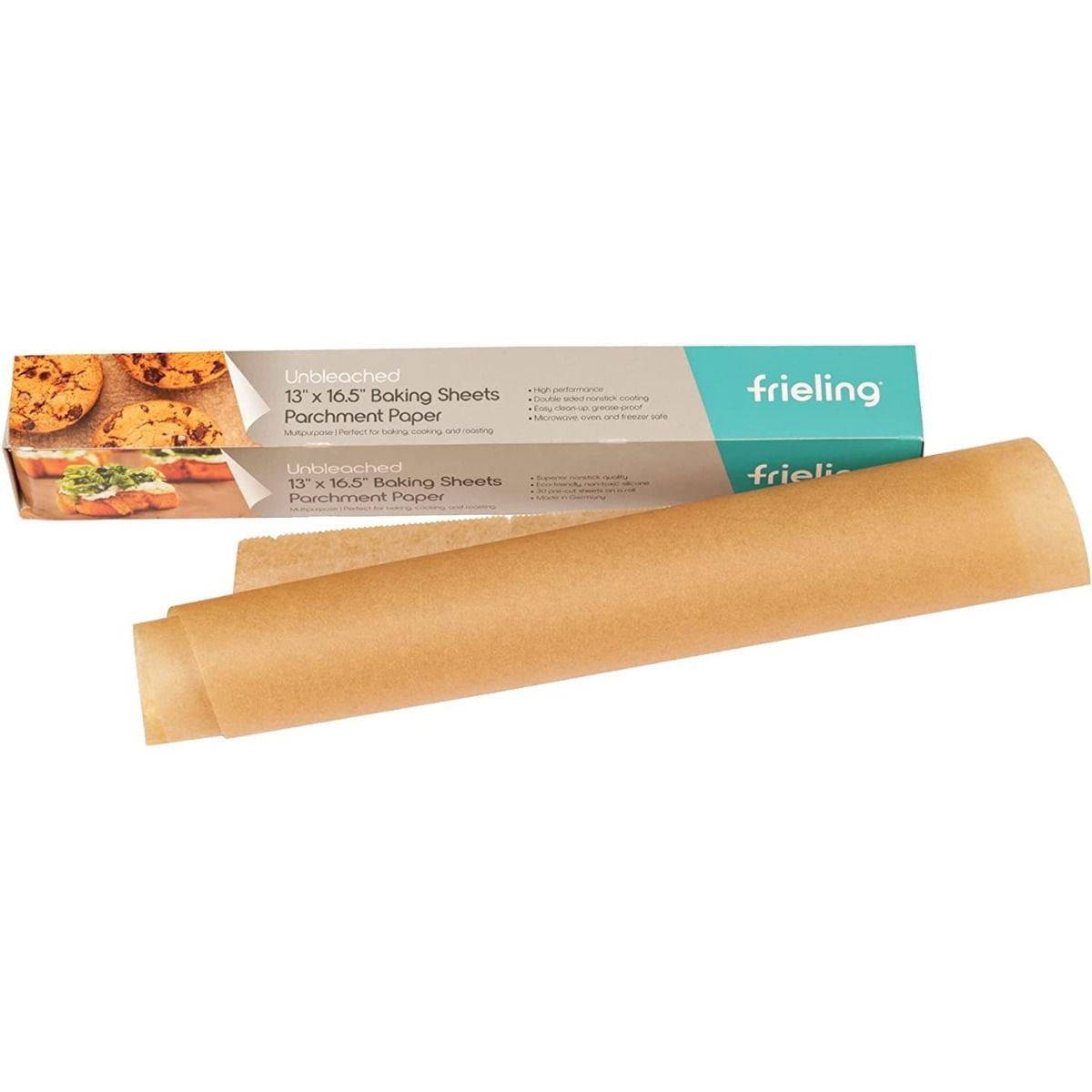 Parchment Paper Pre Cut Sheets 13 X 16.5 - Roll of 30, Frieling