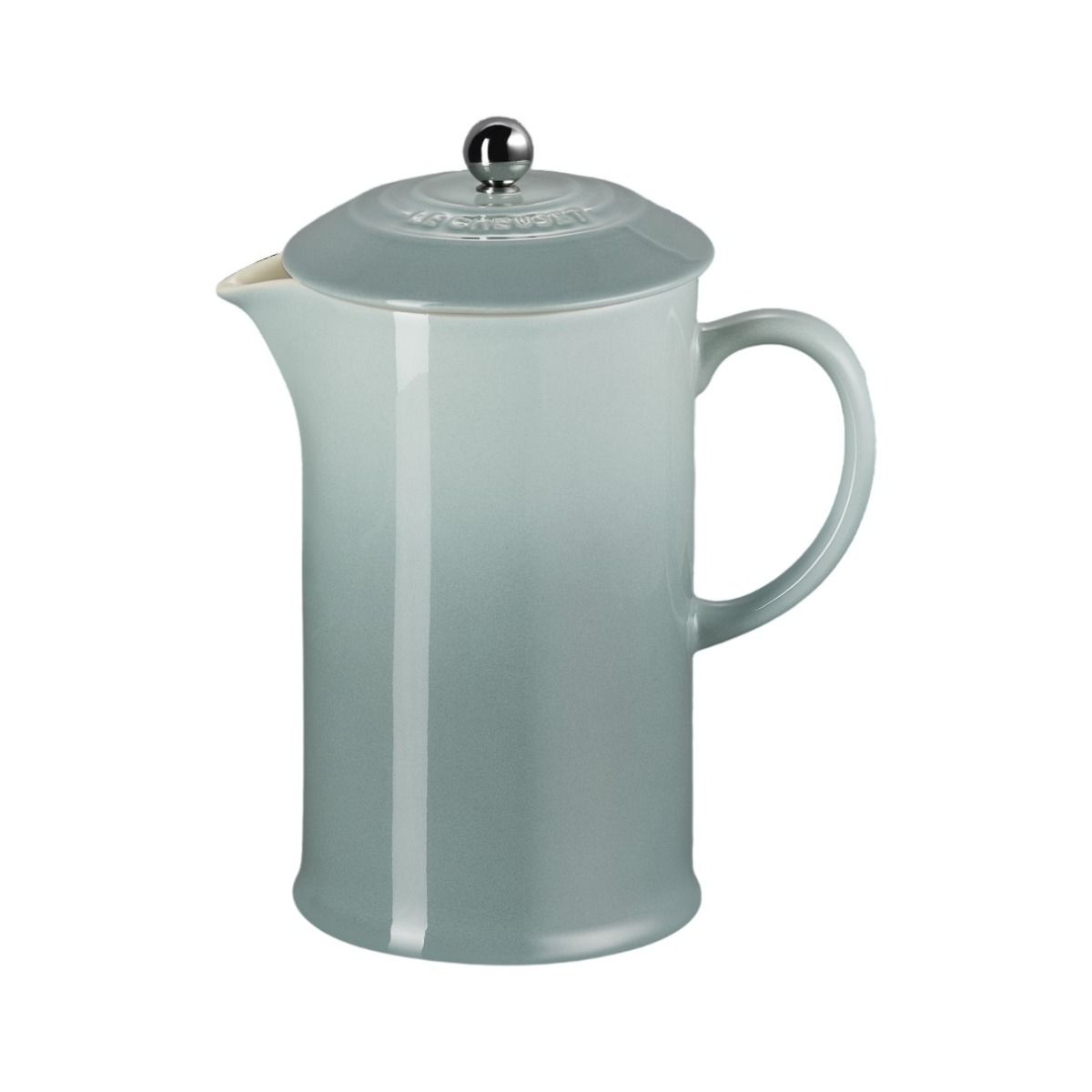 LE CREUSET　フレンチプレス 34oz Stoneware Ceramic French Press (Sea Salt) | Le Creuset