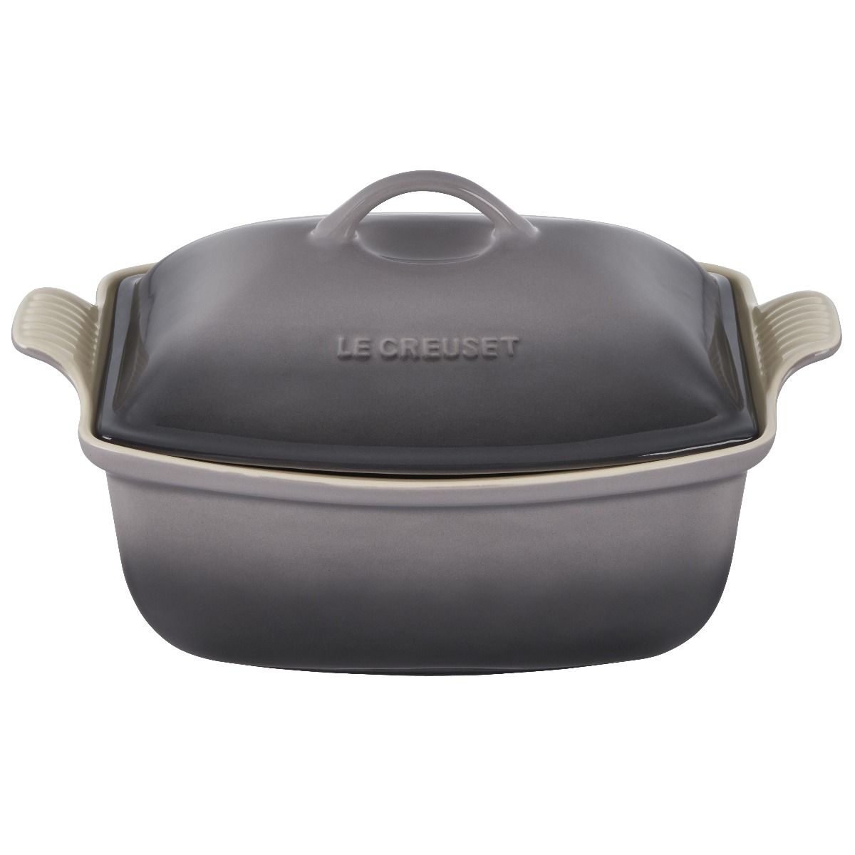 4.5 Qt. Heritage Deep Covered Rectangular Baker (Oyster) | Le