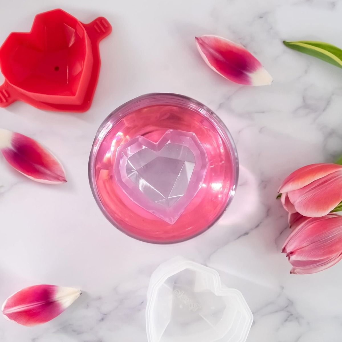 Tovolo Ice Mold Set of 2 | Faceted Heart