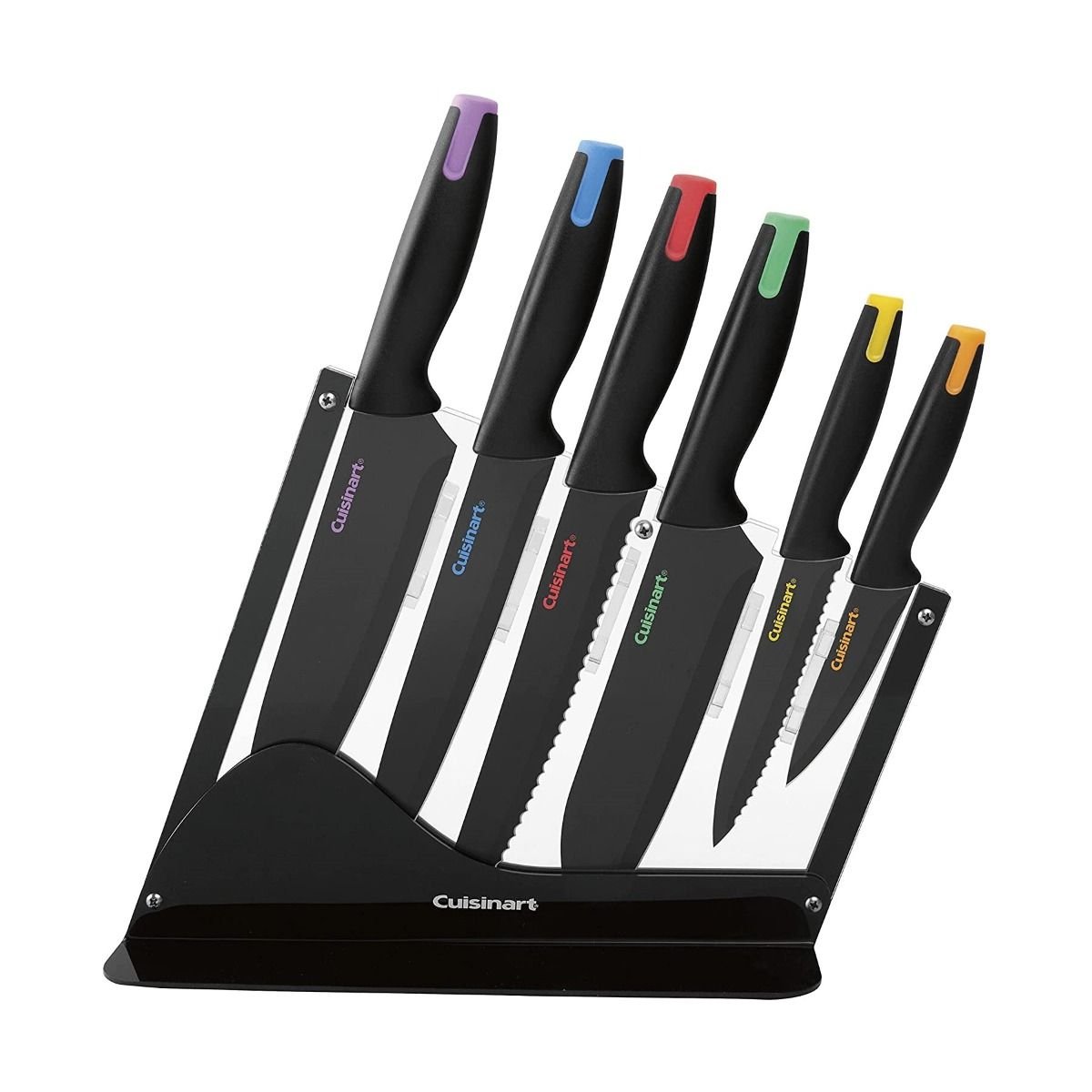 5-Piece Knife Set With Clear Stand