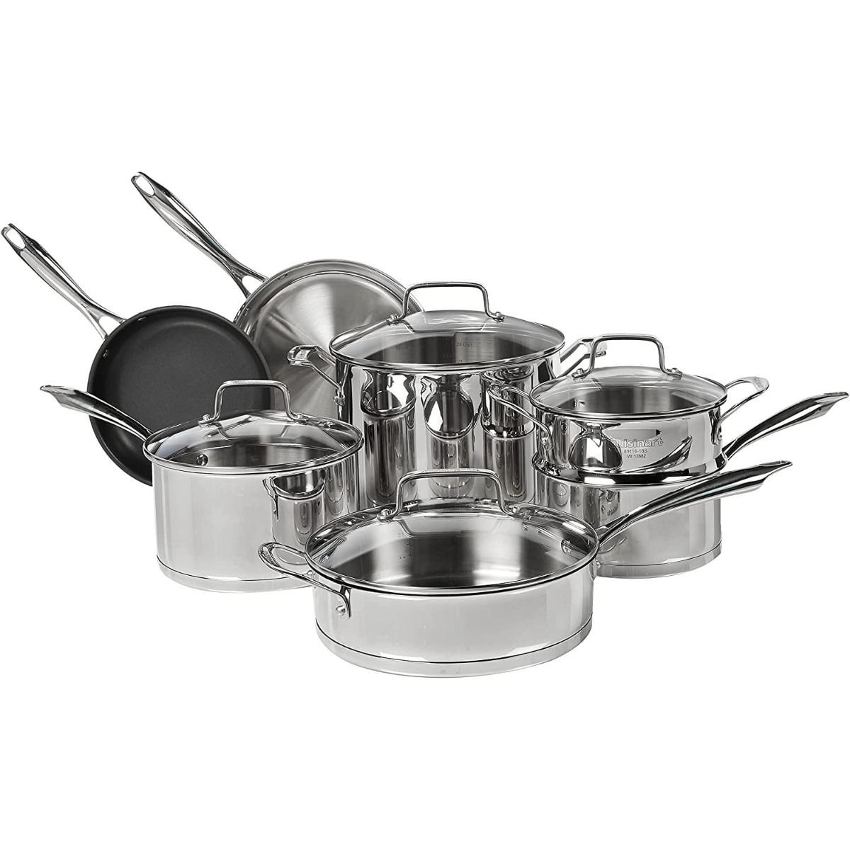 Cuisinart Chef's Classic Pro Stainless Steel Skillet Set, 2 Piece