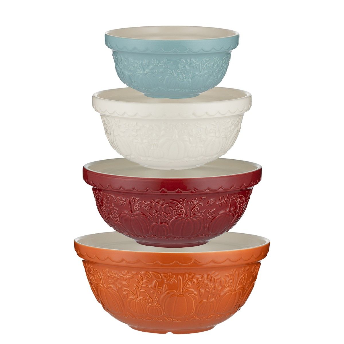 In The Pumpkin Patch 4-Piece Mixing Bowl Set | Mason Cash