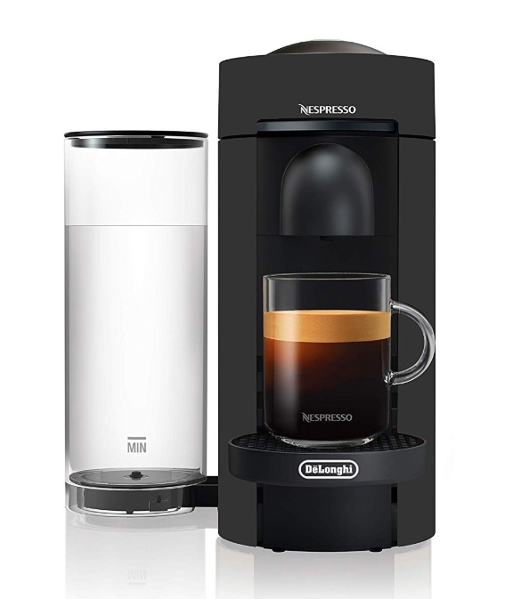 De'Longhi Nespresso VertuoPlus Coffee and Espresso Maker with Aeroccino, Black