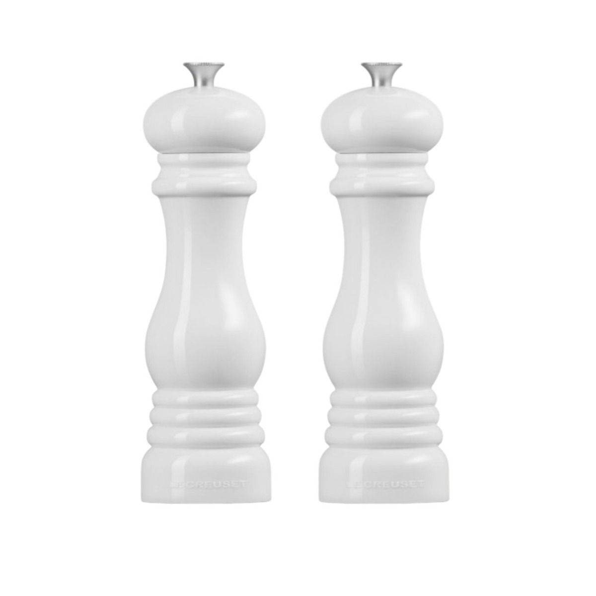 LE CREUSET ペッパー&ソルトミル セット Acrylic Classic Salt And Pepper Mill Set (White) | Le Creuset