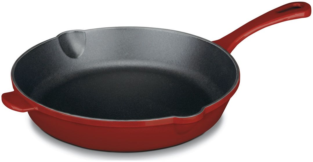 Cuisinart Chef's Classic Enameled Cast Iron 10-Inch Round Fry Pan, Cardinal  Red