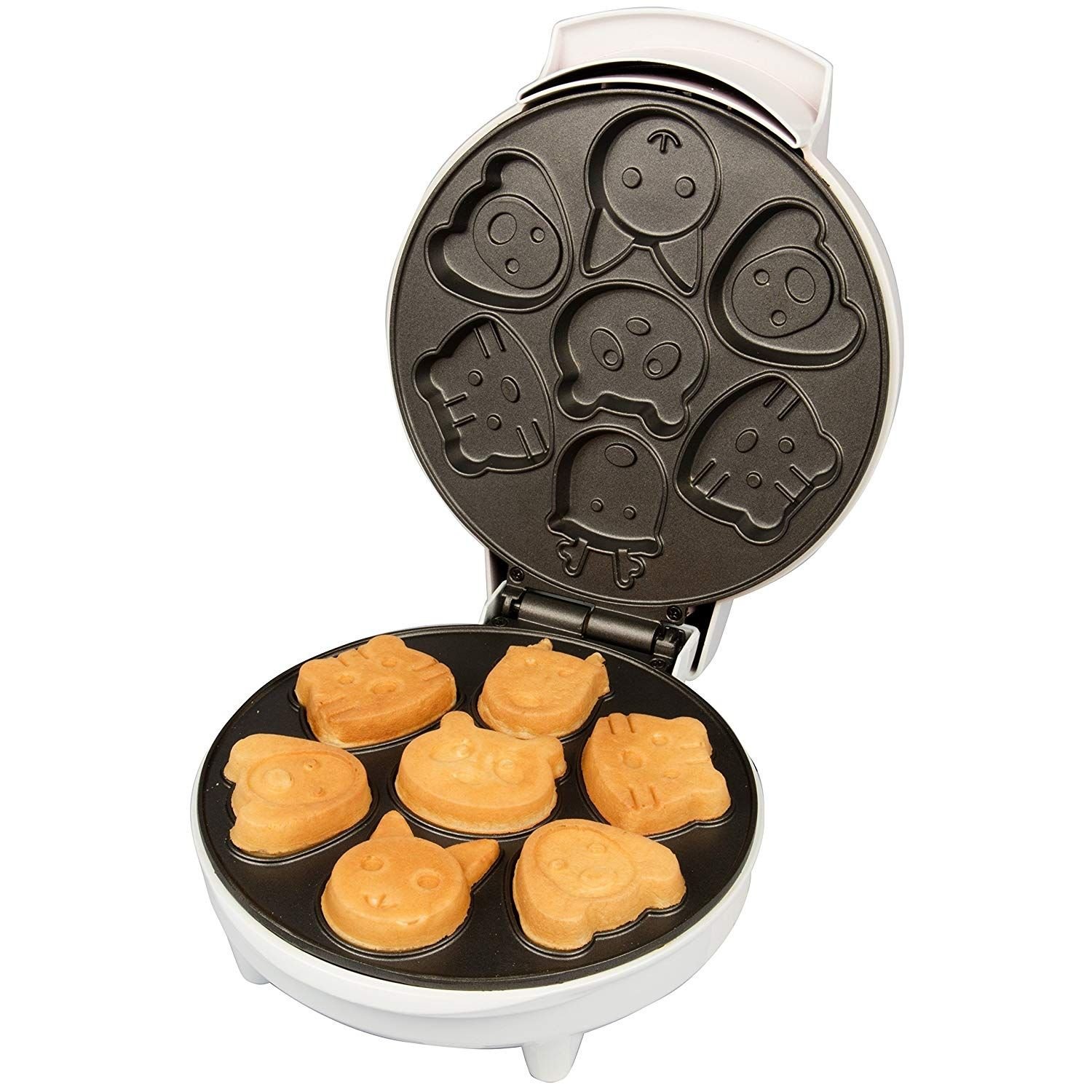 Mini Waffle Maker Machine, Nonstick Waffle Iron For Kids Pancakes