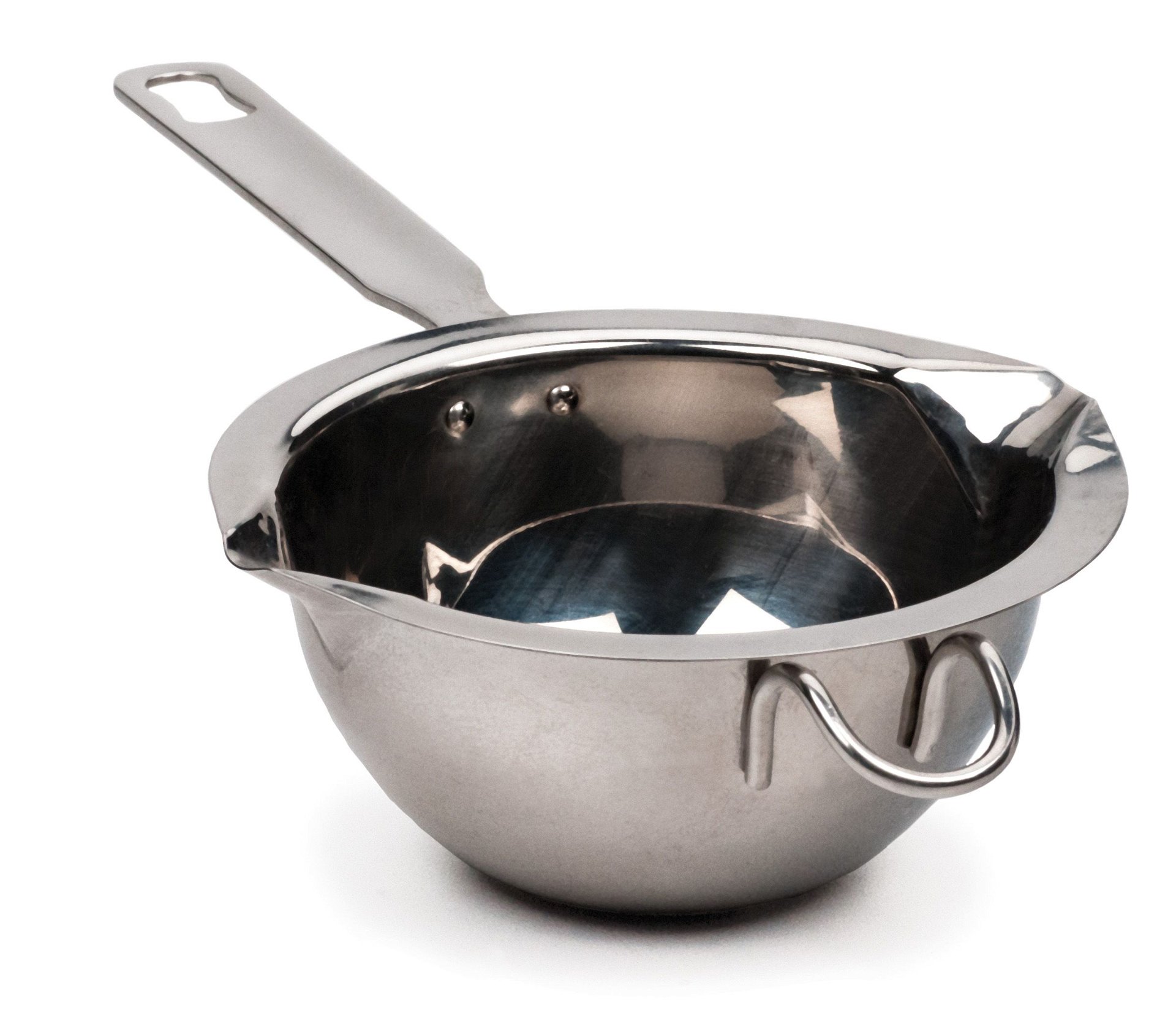 American Kitchen Cookware Stainless Steel 2 Quart Covered Saucepan with Double Boiler Insert
