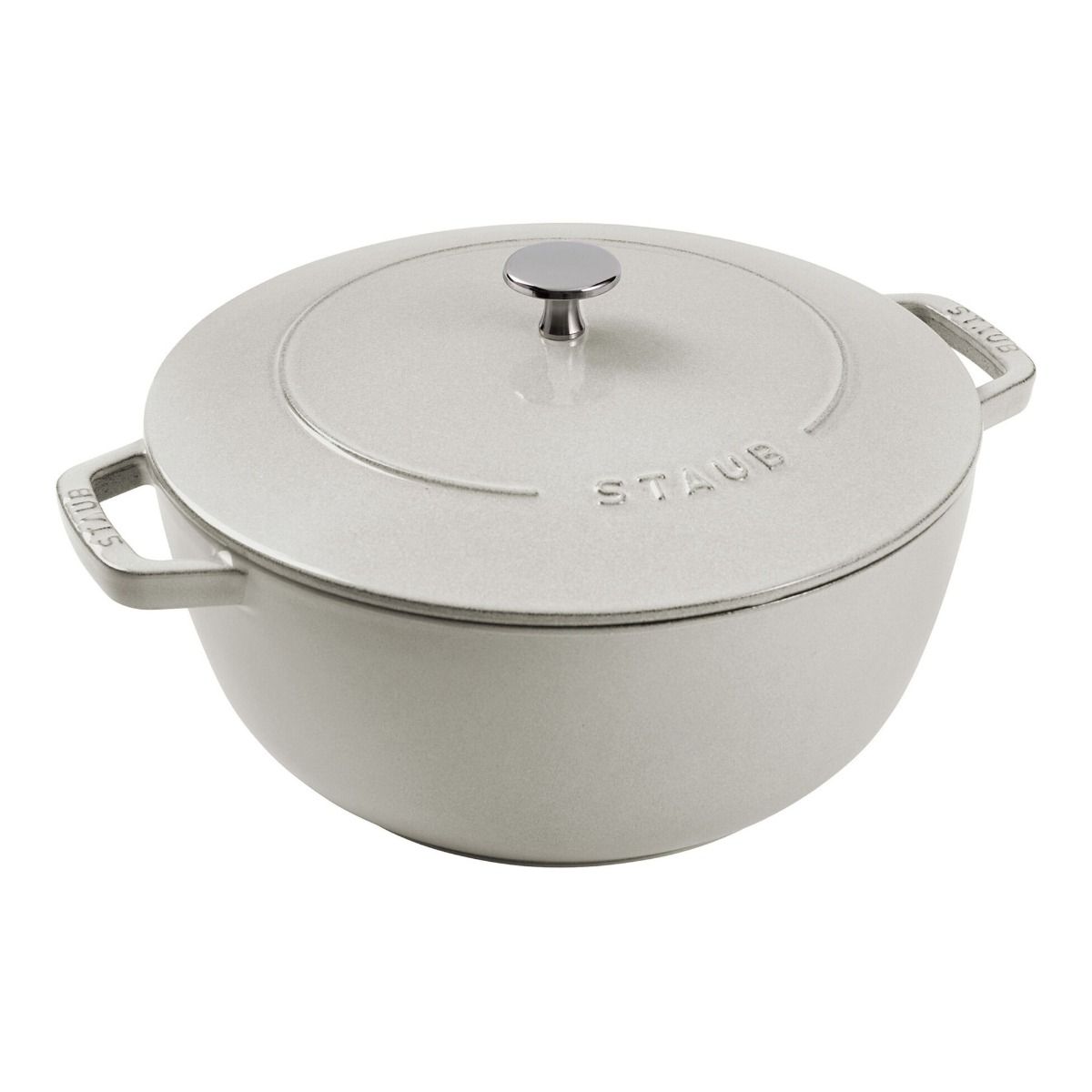 Cast Iron 5.25 Qt. Essential French Oven (White Truffle) | Staub