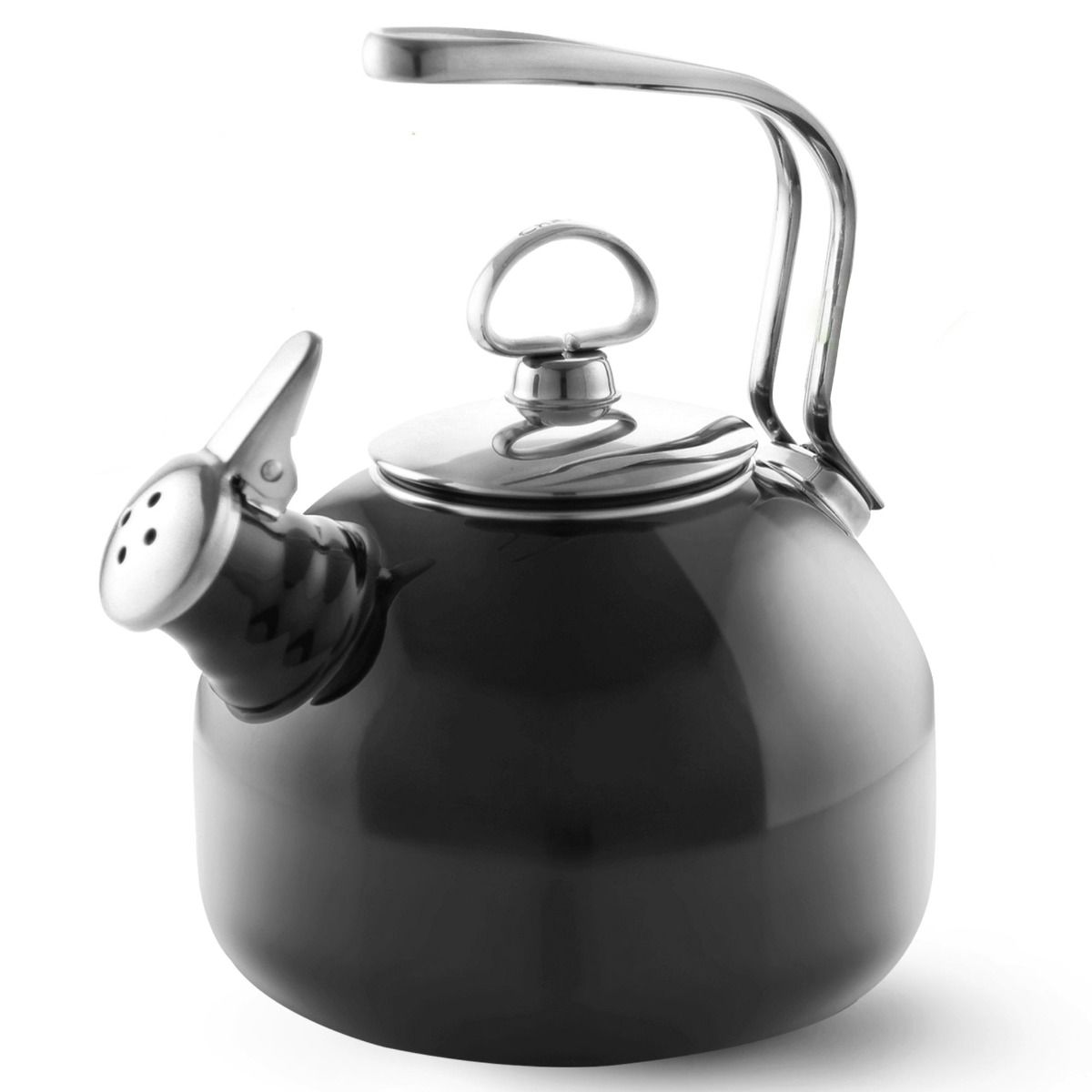 1.8Qt. Enamel-on-Steel Classic Tea Kettle (Black) | Chantal
