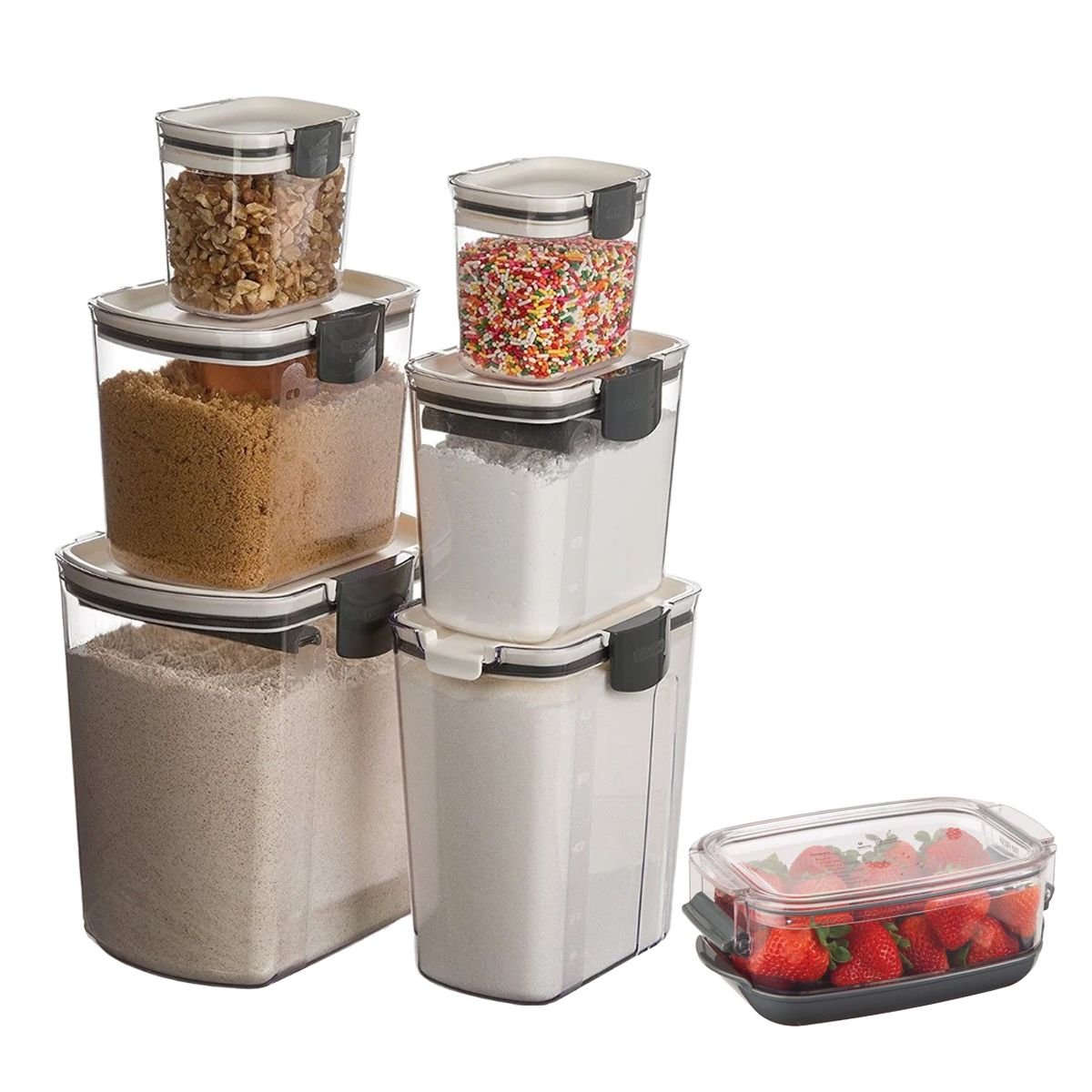 Progressive International Plastic ProKeeper Flour Container, 1 Piece (2  Pack), 1 Piece - Baker's