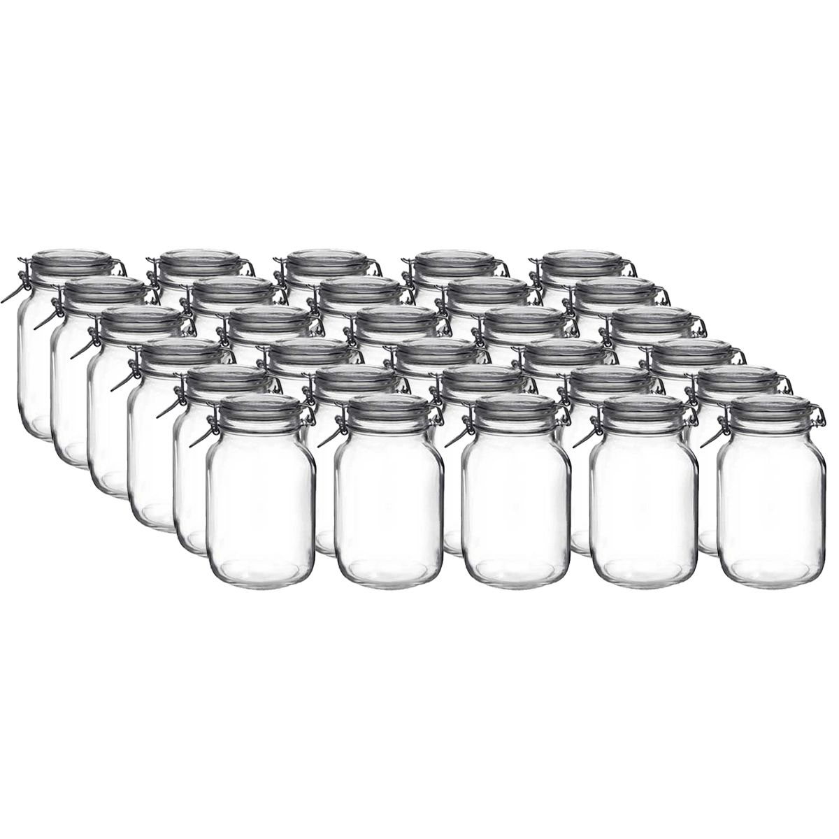 Bormioli Hermetic Glass Jars with Chalkboard Labels