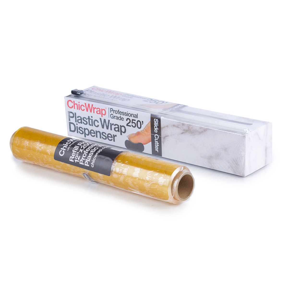 3 Dispenser Marble Gift Set - Plastic Wrap, Foil and Parchment