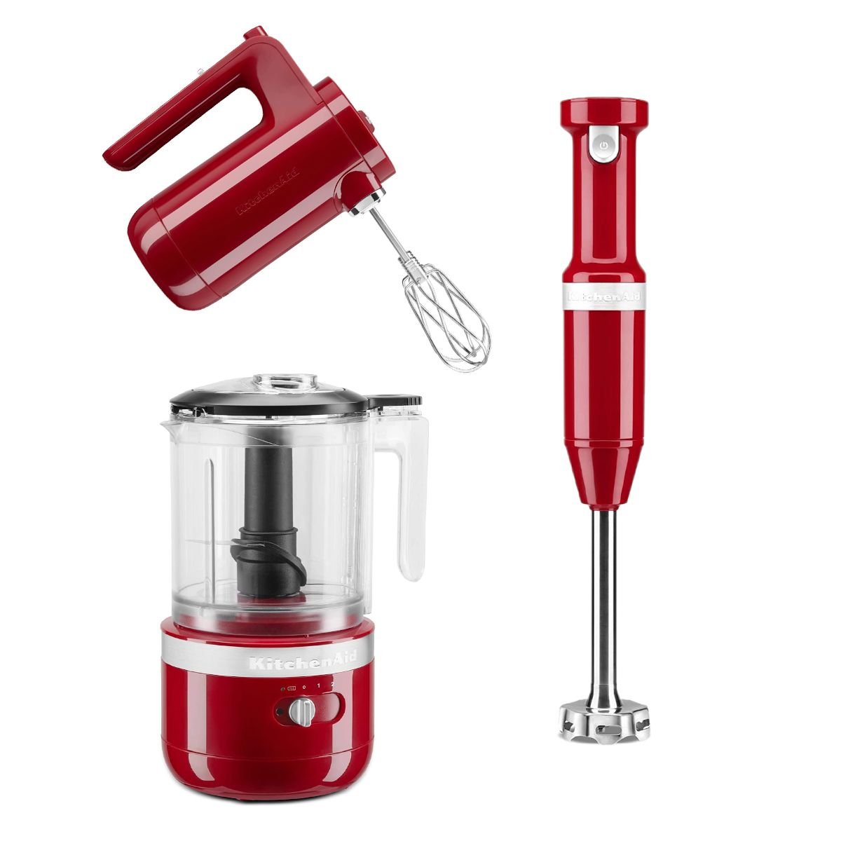 KitchenAid Ultra Power 5-Speed Empire Red Hand Mixer with 2