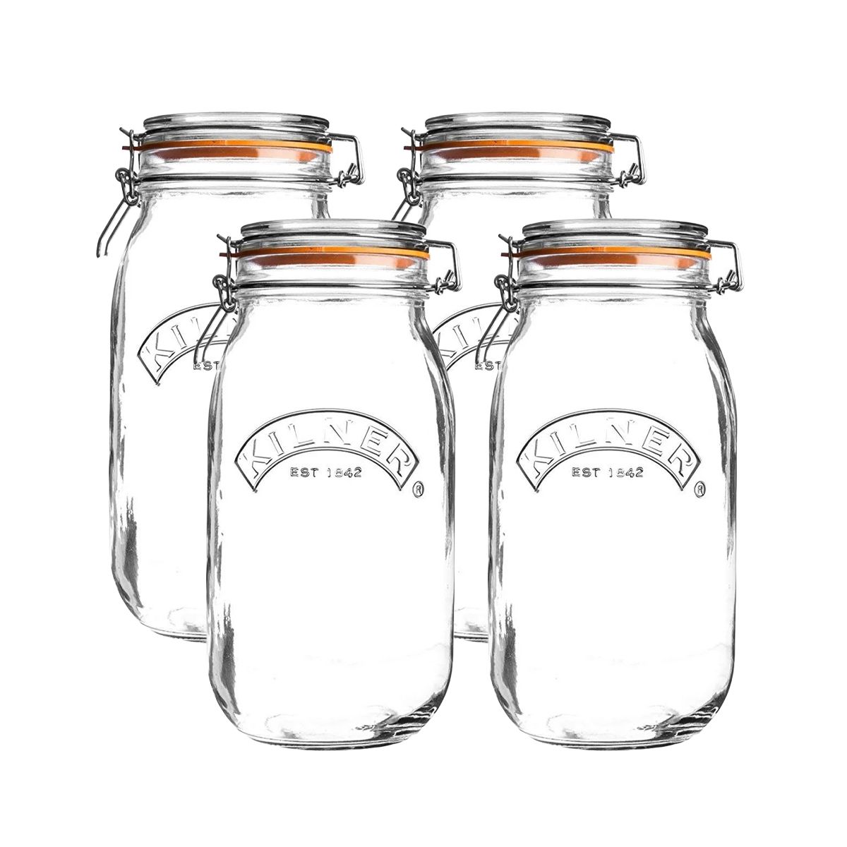 Kilner 17-Oz. Round Clip-Top Jars, Set of 6