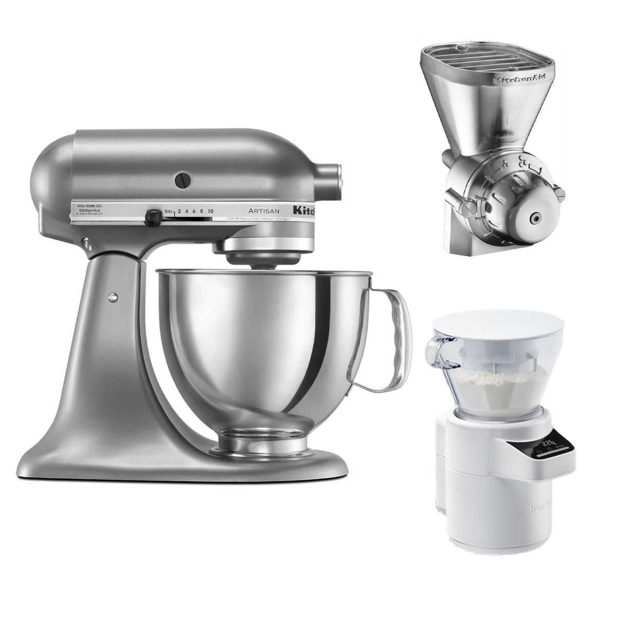 5-Quart Artisan Tilt-Head Stand Mixer - Contour Silver + Ultimate