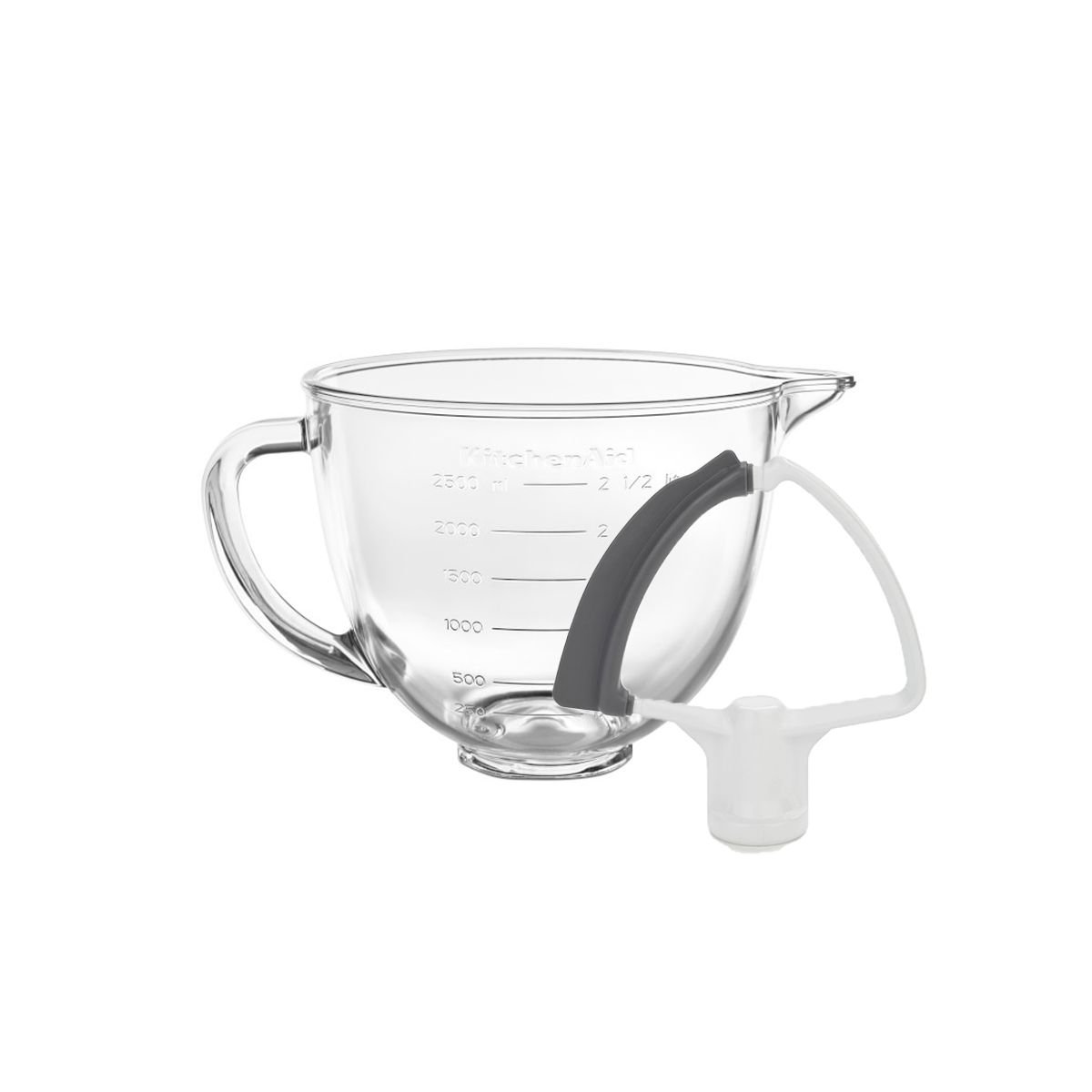  KitchenAid 3.5 Quart Tilt-Head Glass Bowl - KSM35GB: Home &  Kitchen