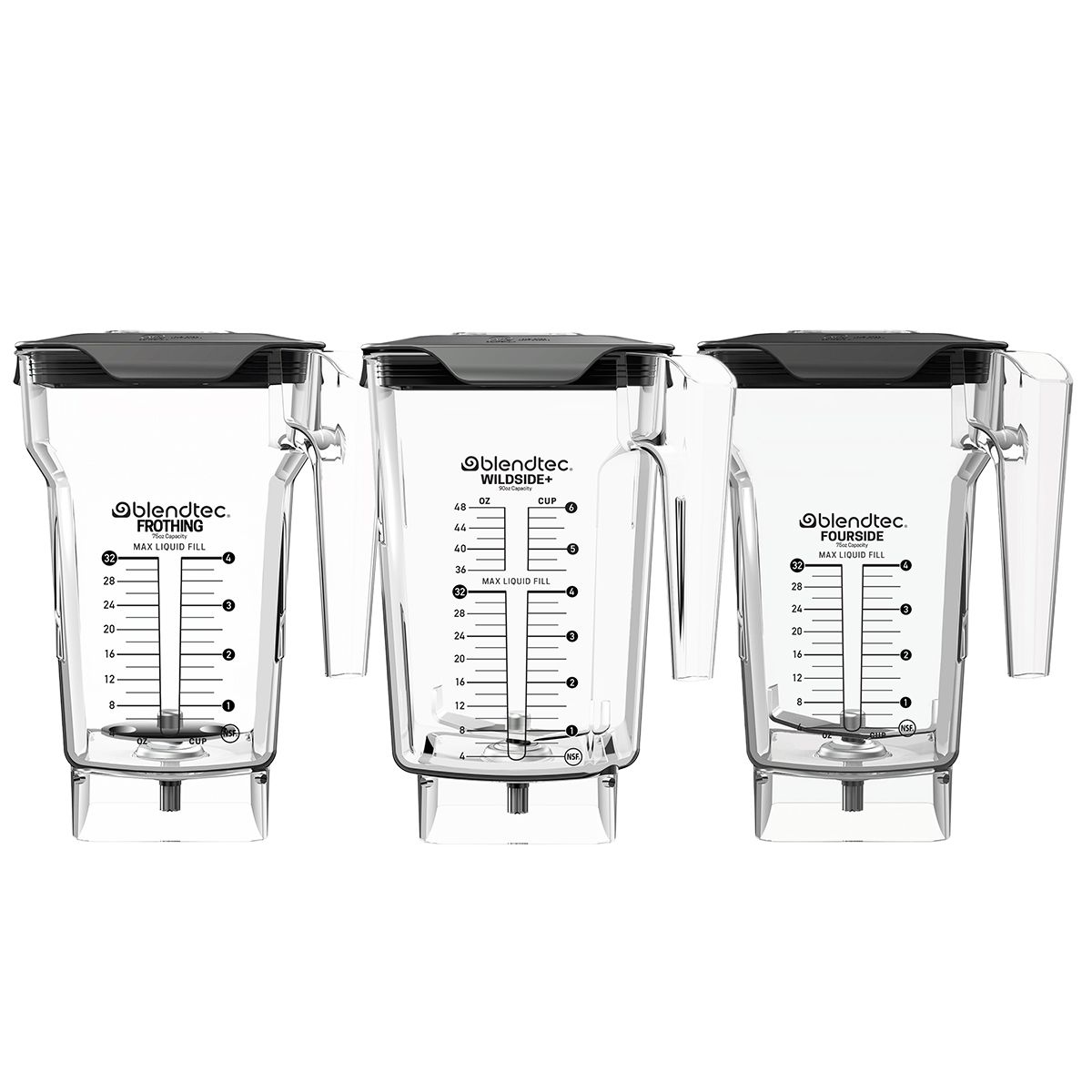 Blendtec Commercial FourSide Blender Jar | 2 Qt. with Soft Lid