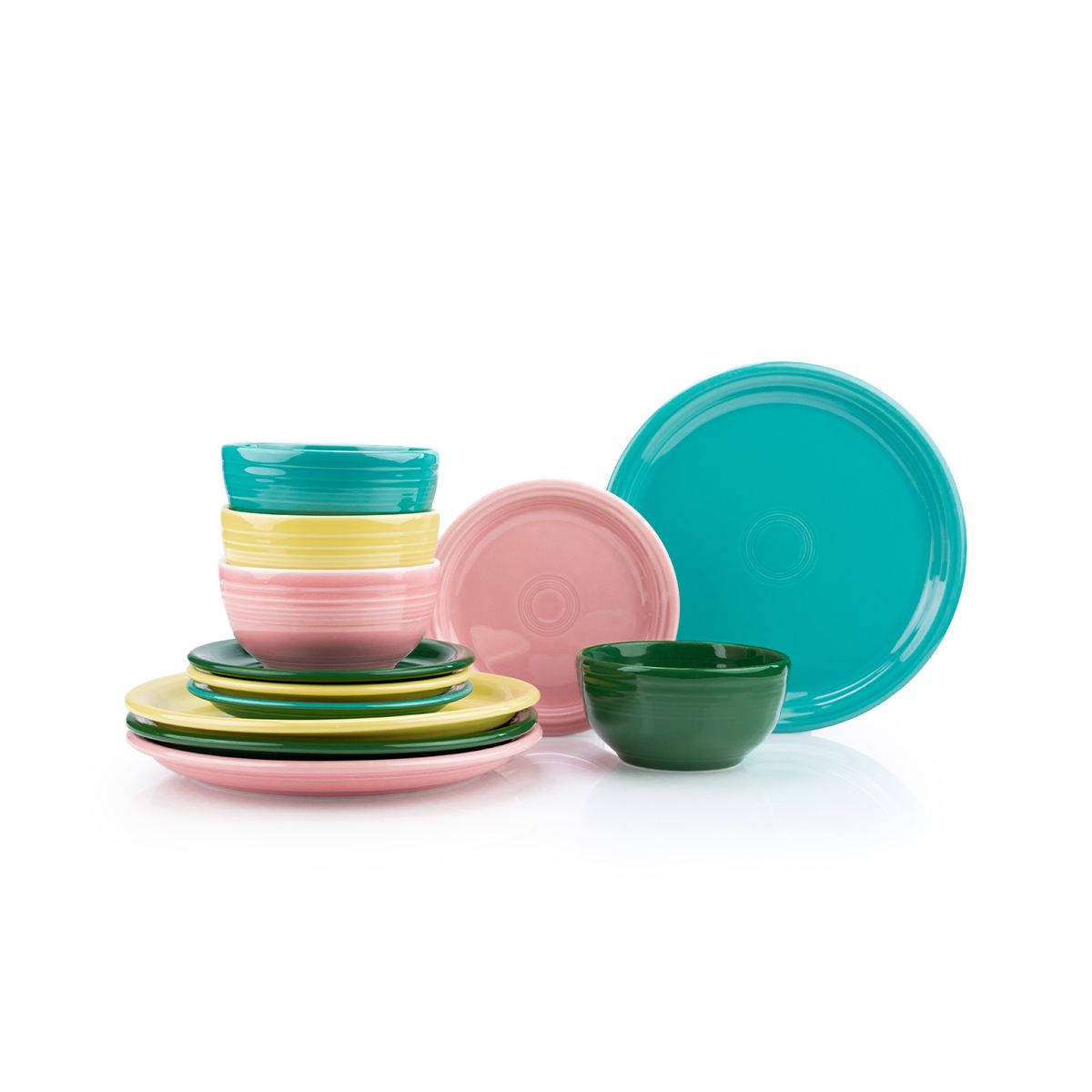 12-Piece Bistro Coupe Dinnerware Set (Service for 4) (Spring Day