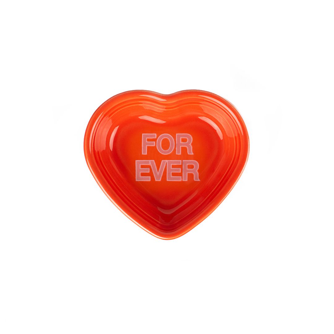 Fiesta® Sweet Candy Hearts 9oz Small Heart Bowl - Forever | Poppy