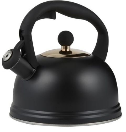 Otto Black 84.5-Ounce Stovetop Kettle | Typhoon | Everything Kitchens