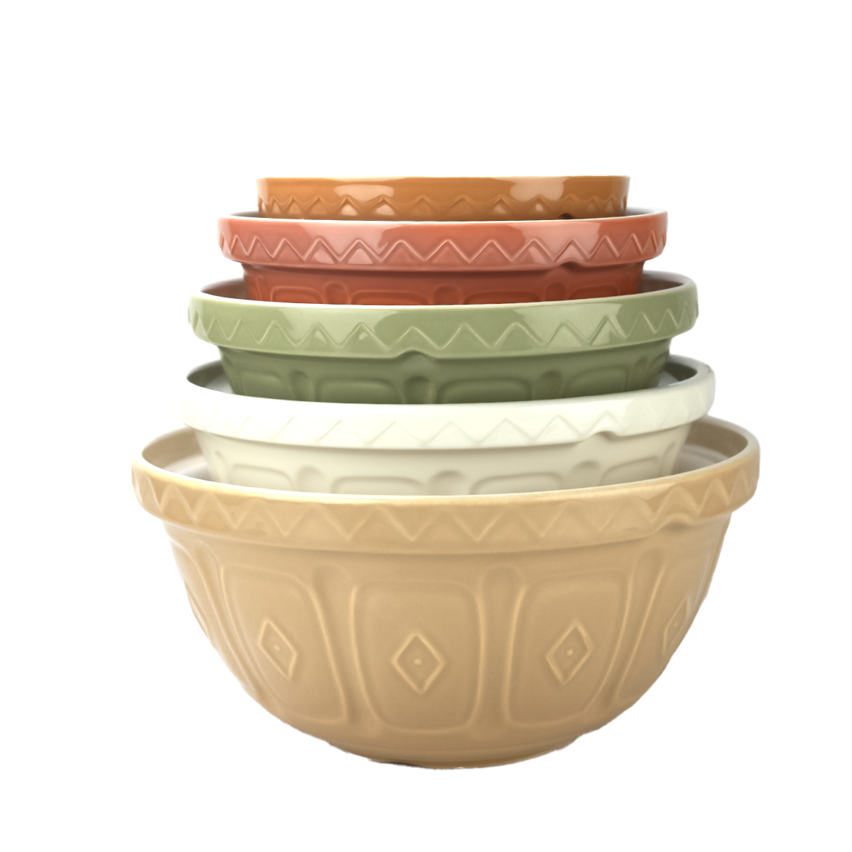 The Greenhouse Collection 5-Piece Mixing Bowl Set | Mason Cash