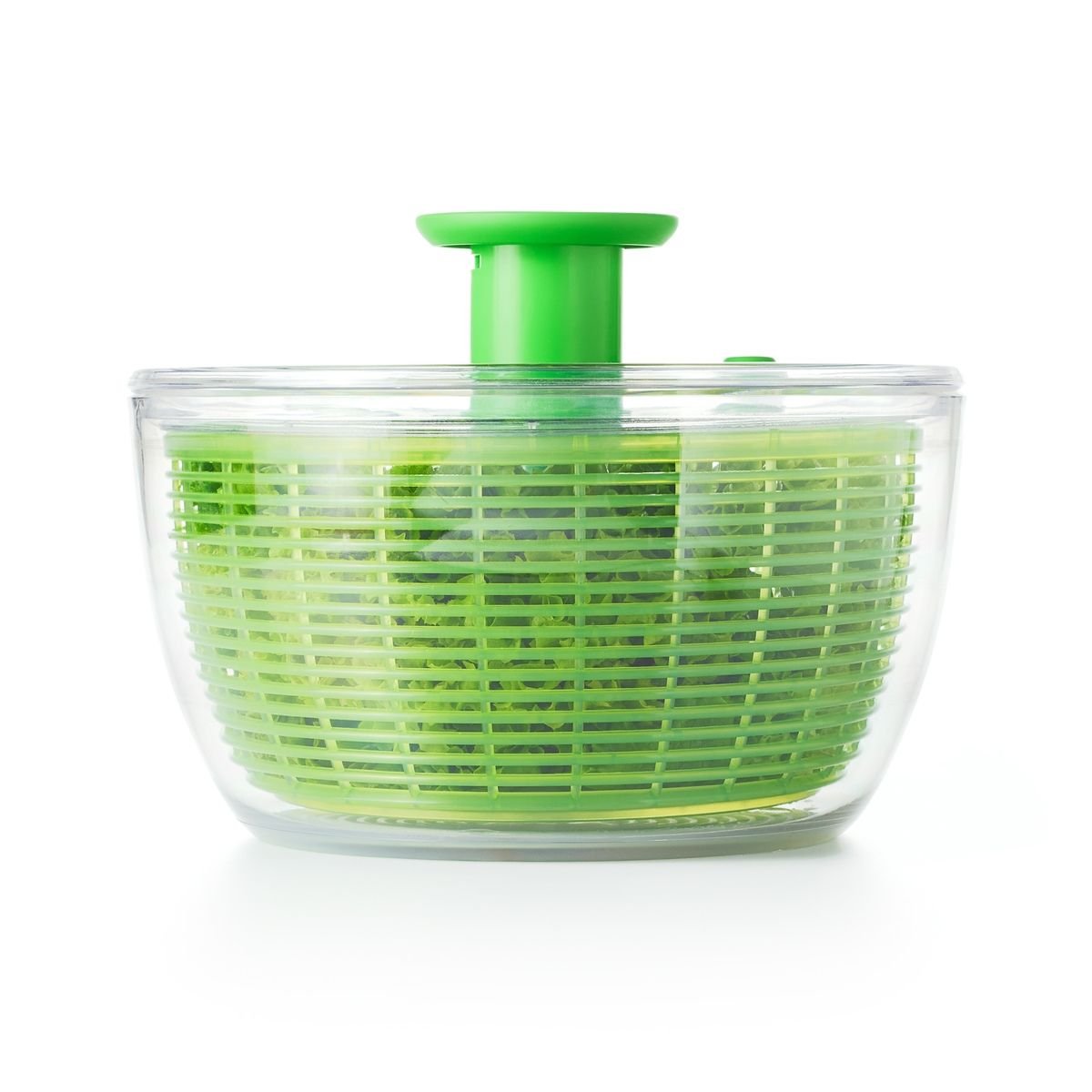 Large Clear OXO Good Grips Salad Spinner; 10 Inch Diameter;