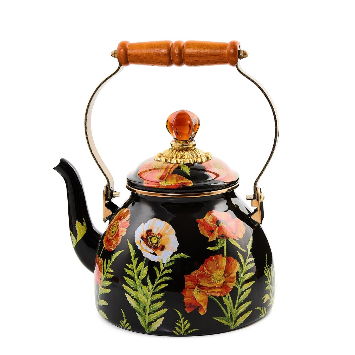 Poppy 2 Qt. Tea Kettle | MacKenzie-Childs | Everything Kitchens