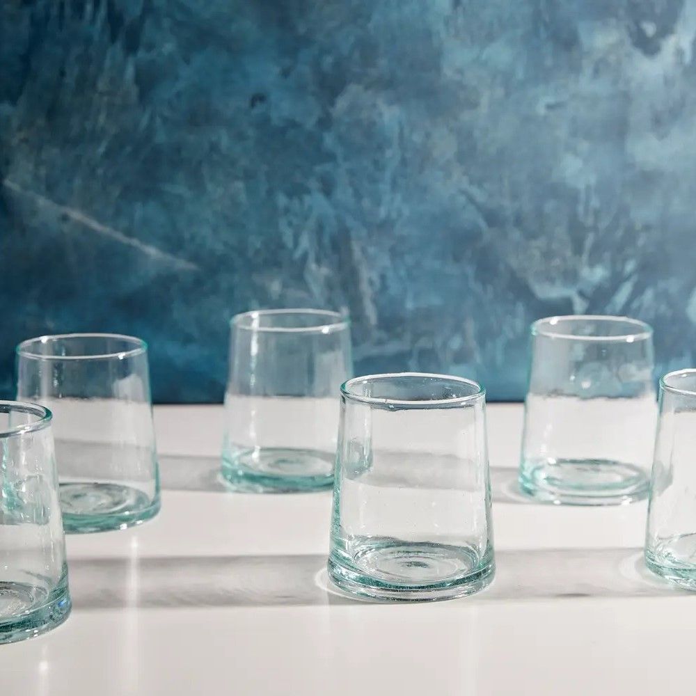 Moroccan Cone 8oz Small Glassware (Set of 6) (Clear) | Verve