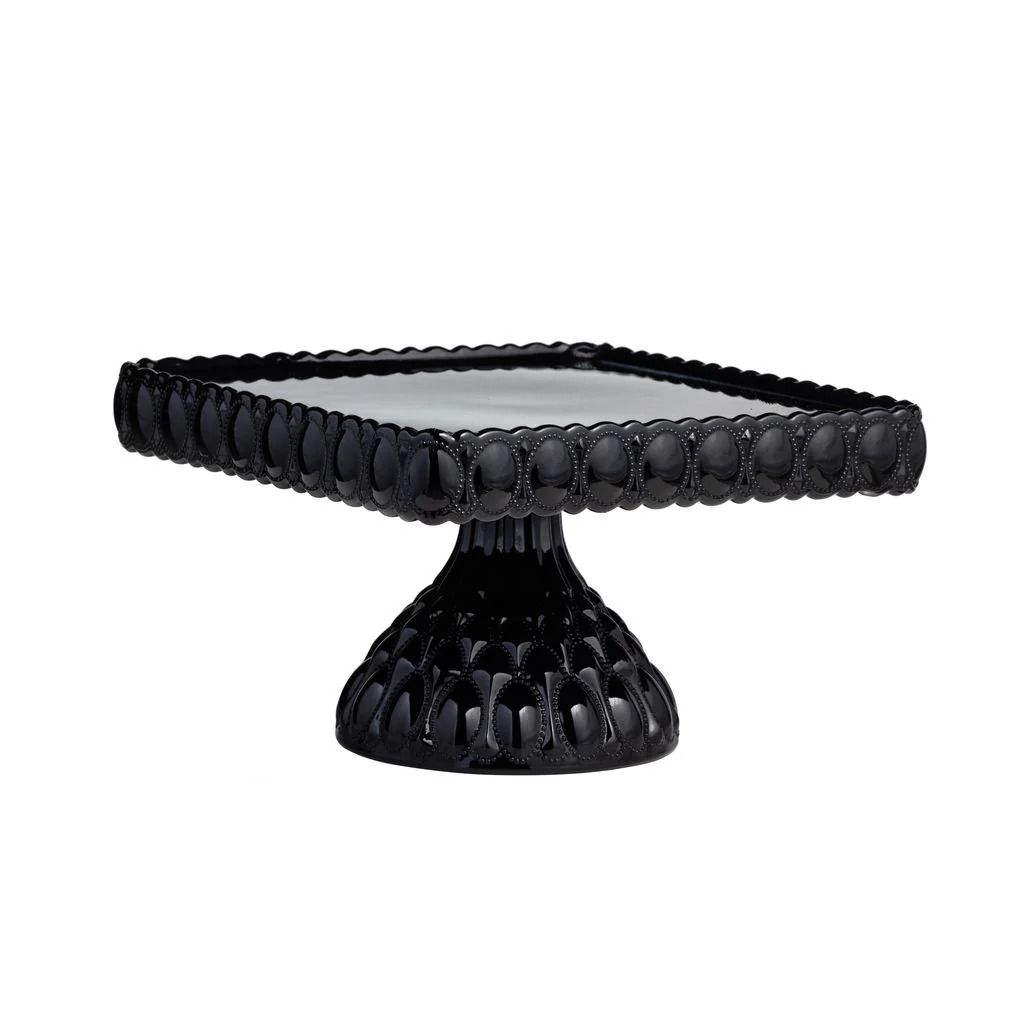 Elizabeth Square Cake Plate (Black) | Mosser Glass | Everything