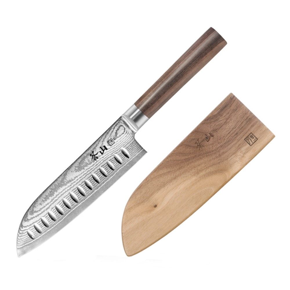 Cangshan Cutlery Haku Series 7 Santoku Knife With Sheath