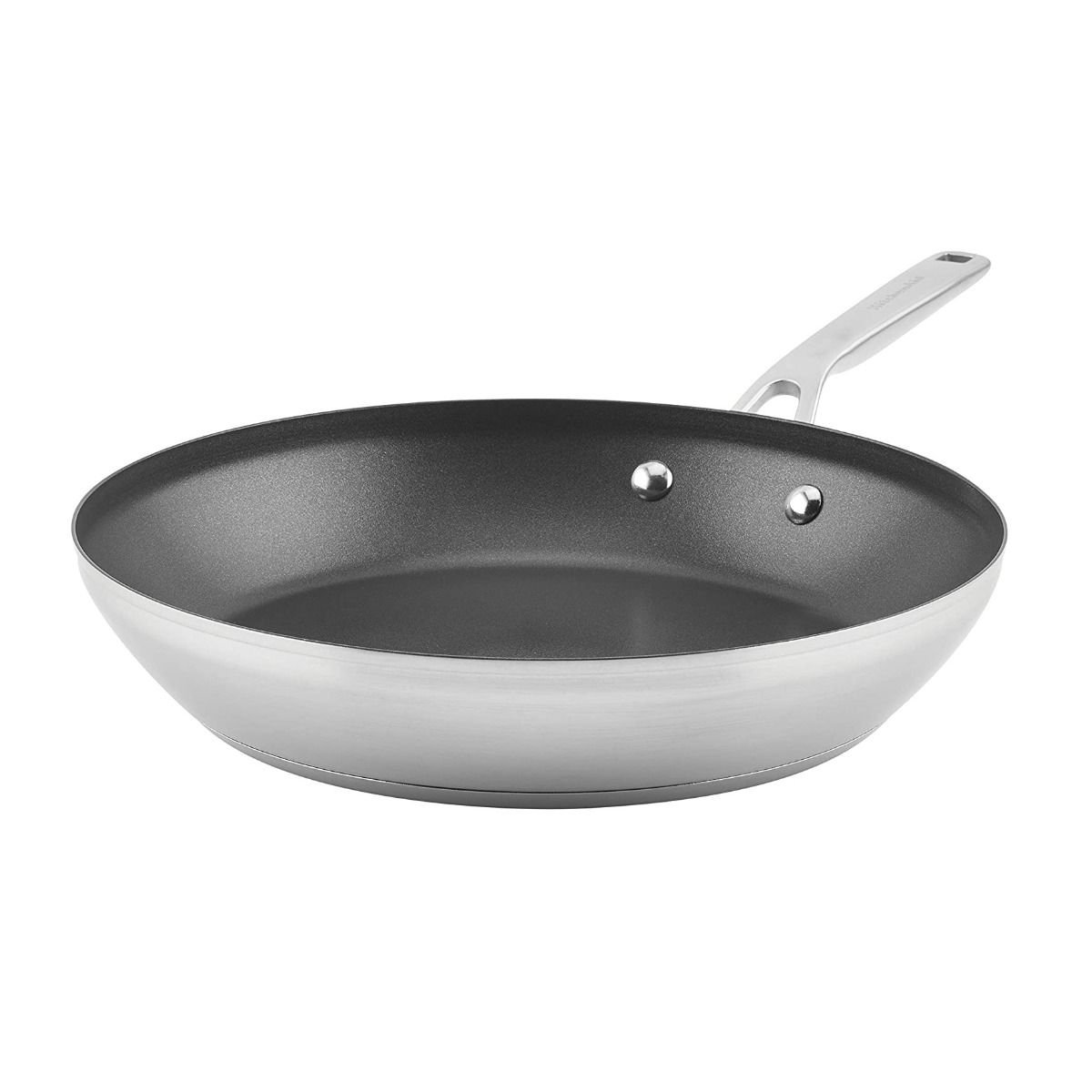 KitchenAid 12.25-Inch Hard-Anodized Nonstick Frying Pan with Lid, Cookware