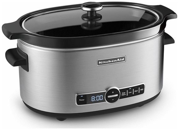 KitchenAid KSC6223SS - Slow cooker - 6 qt - stainless steel