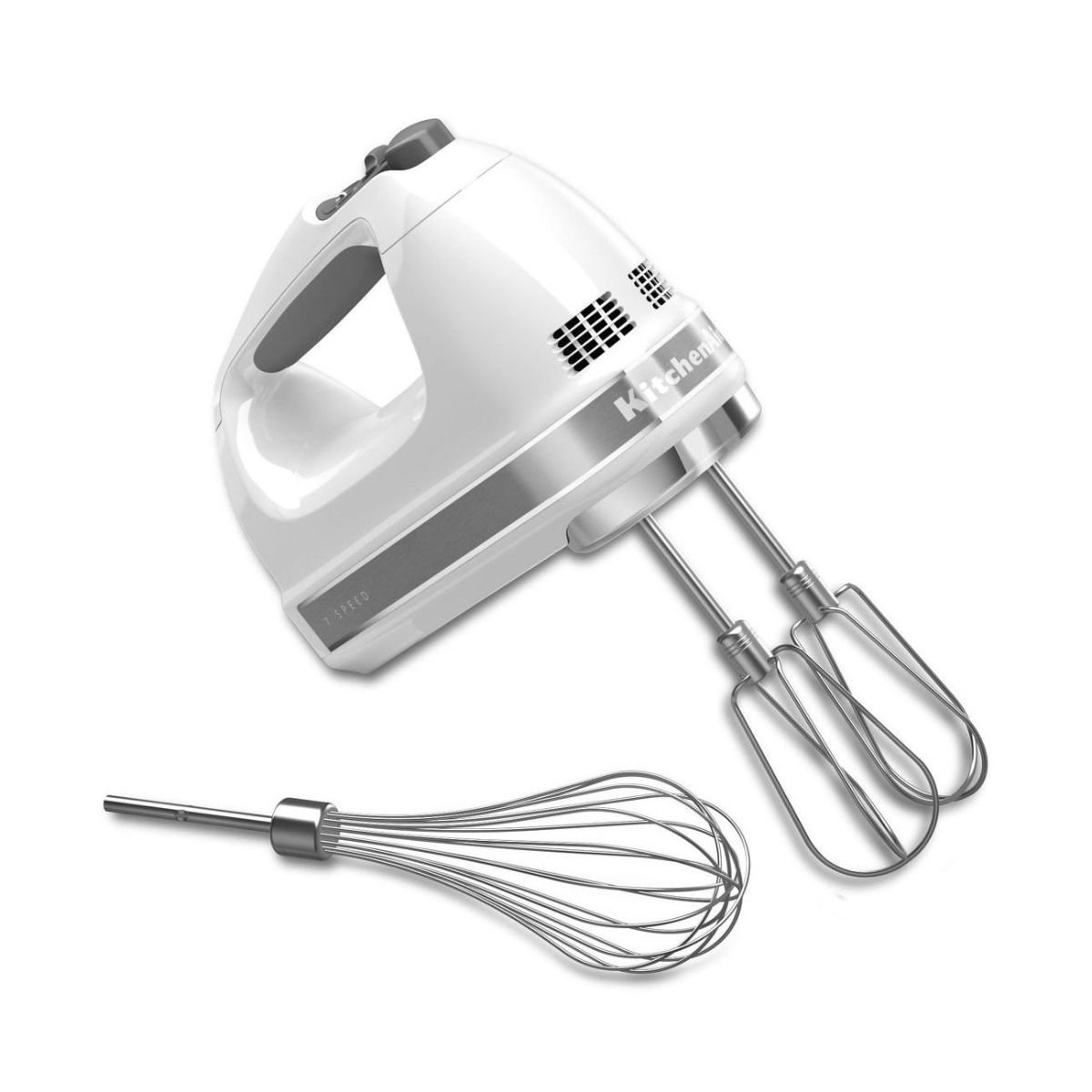 KitchenAid 9-Speed Digital Hand Mixer with Turbo Beater II Accessories and  Pro Whisk - Contour Silver