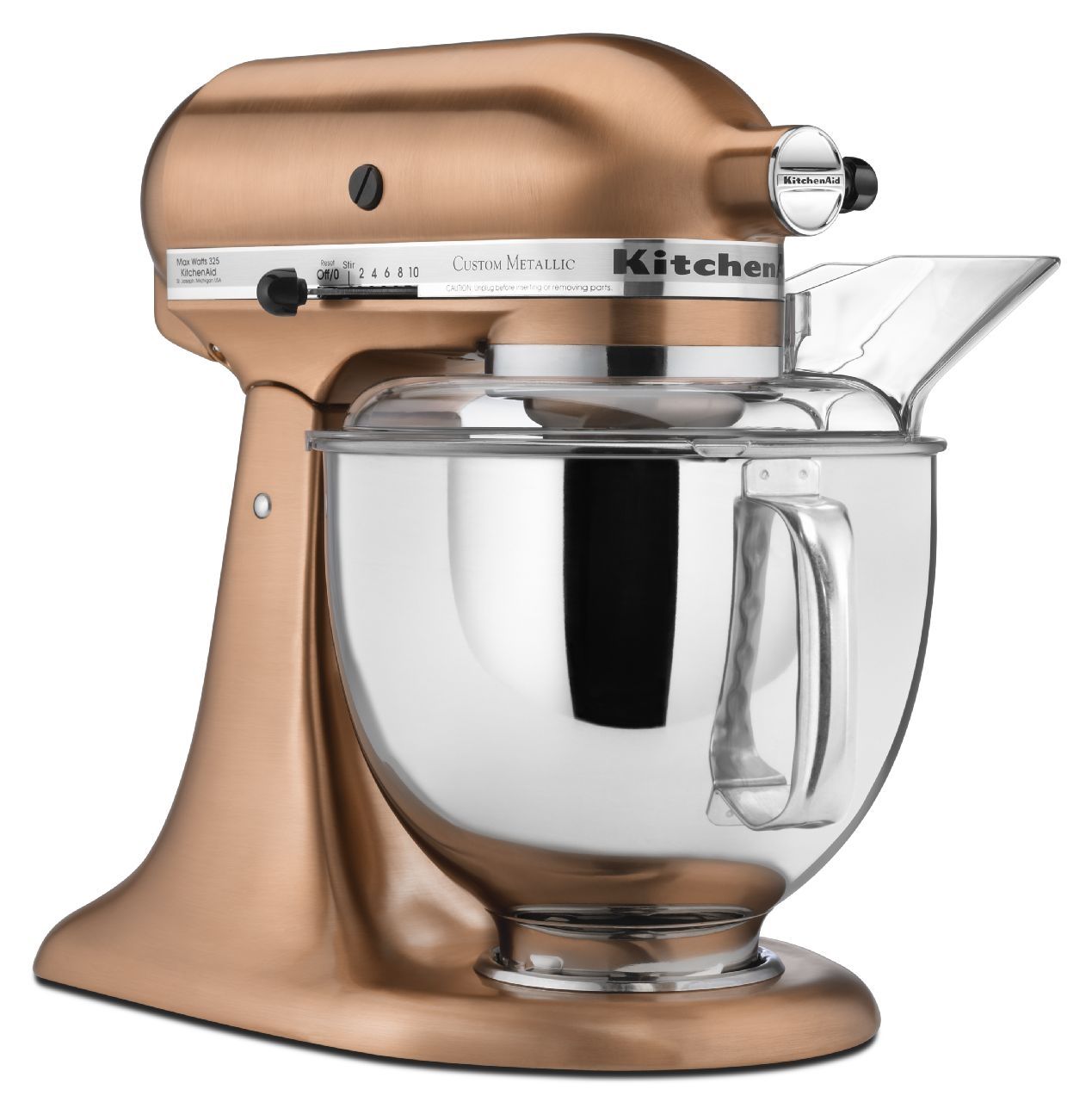 KitchenAid 5-Quart Artisan Custom Metallic Series Tilt-Head Stand Mixer |  Satin Copper