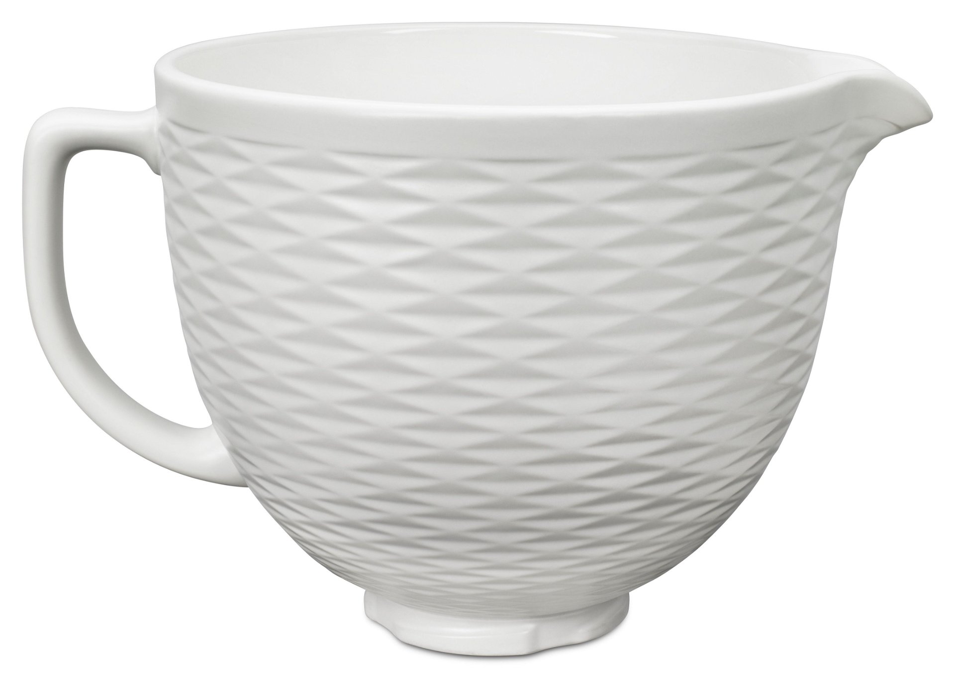 KitchenAid 5 Quart White Mermaid Lace Ceramic Bowl