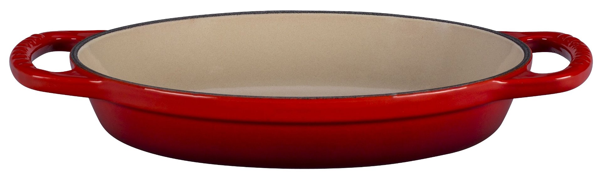 Gourmet Accessories, Stainless Steel Oval Baker with 2 Red Pot Holders, 15  inch