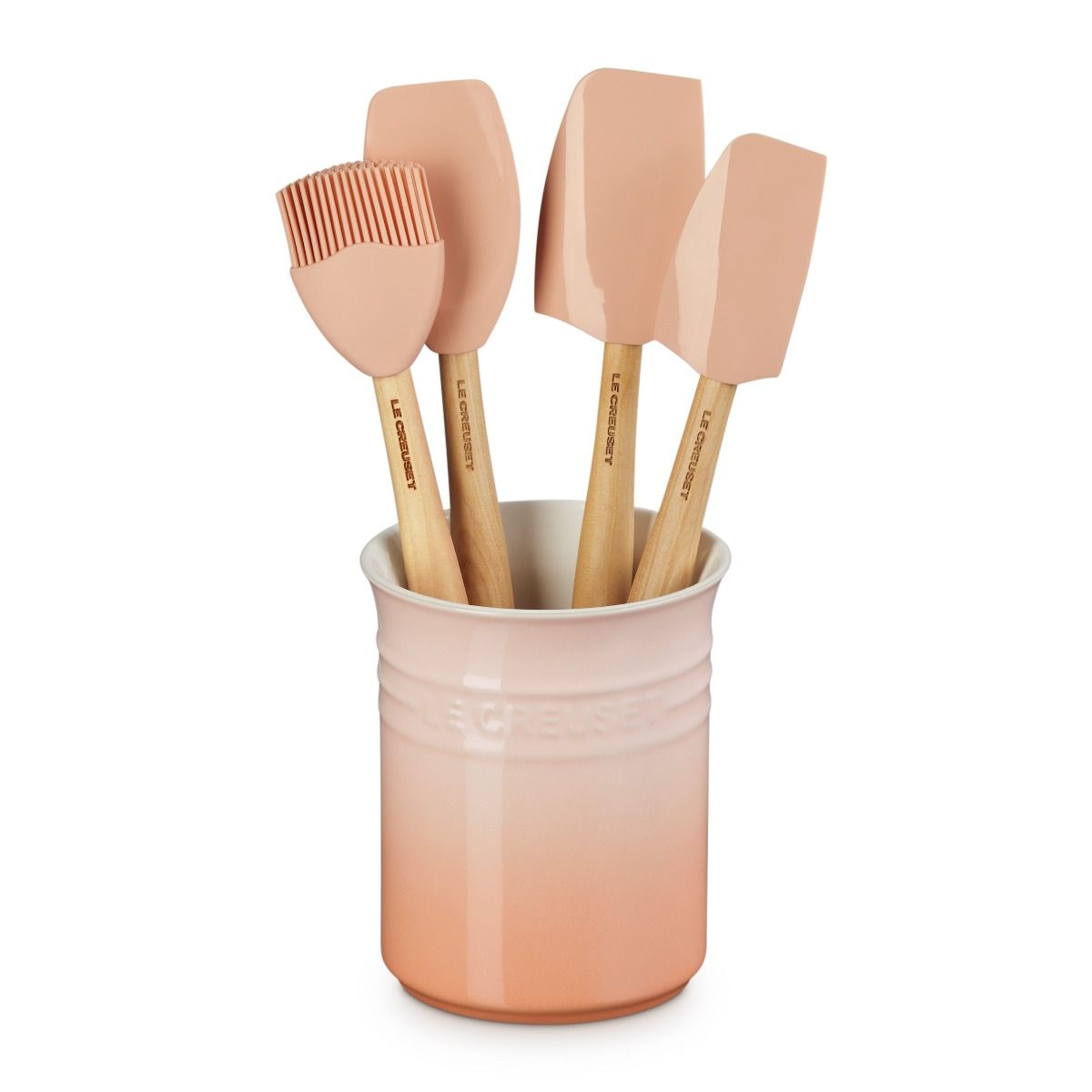 5-Piece Craft Series Utensil Set with Crock (Pêche) | Le Creuset