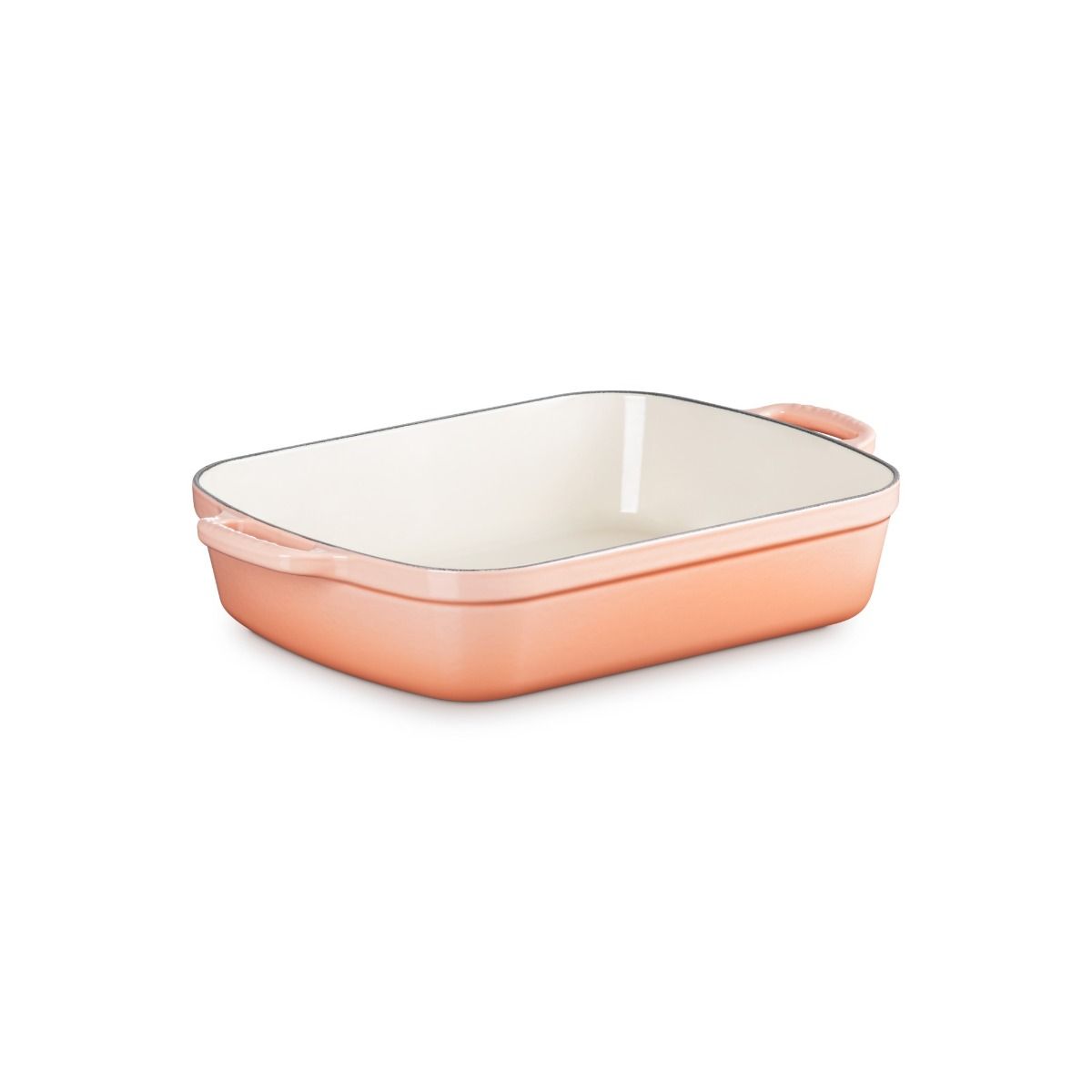 5.25 Qt. Rectangular Signature Cast Iron Roaster (Pêche) | Le