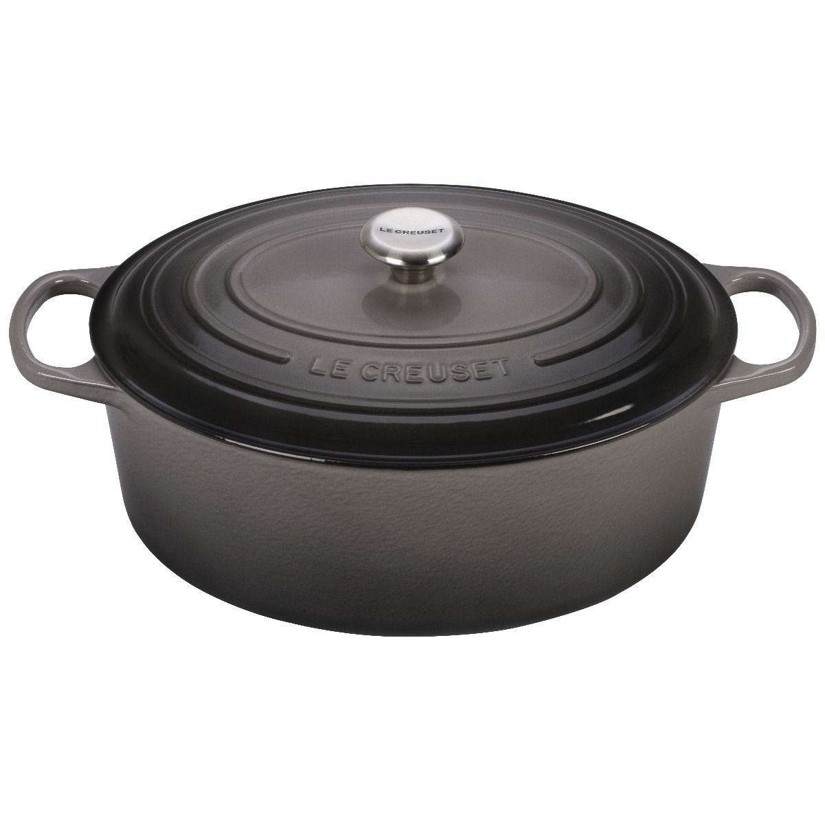 Signature 9.5 Qt Oval Dutch Oven (Oyster Grey) | Le Creuset