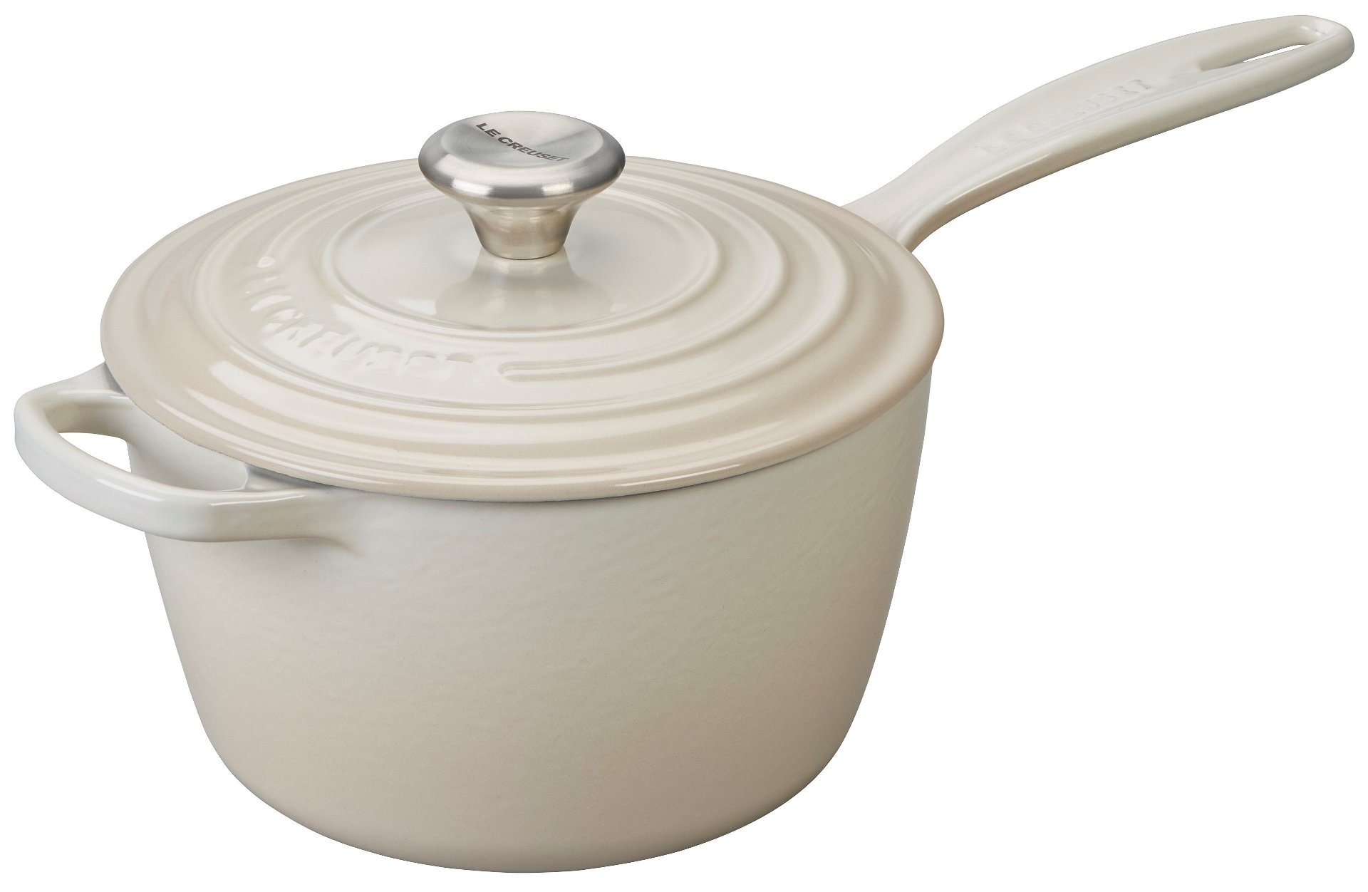 Le Creuset Enameled Cast Iron Rice Pot with Lid & Stoneware Insert, 2.25  qt., White: Home & Kitchen 