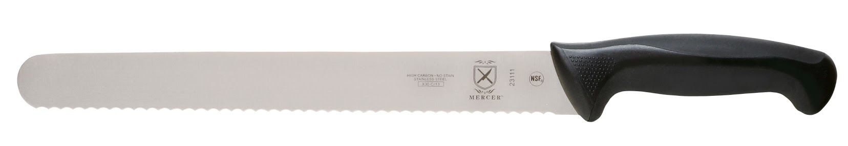 Mercer Culinary Ultimate White, 11 Inch Slicer Wavy Edge