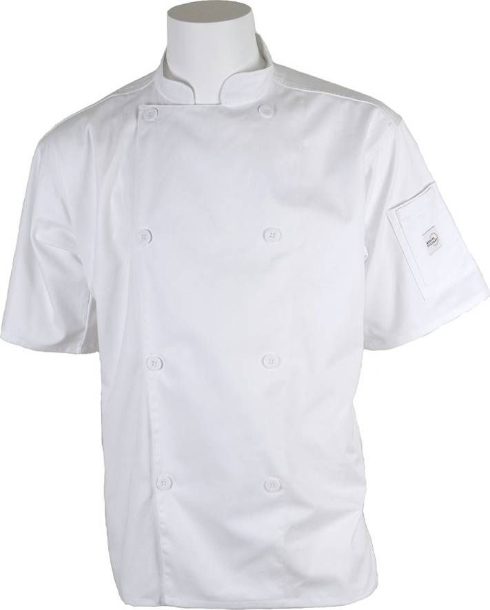 Mercer Genesis Cutlery Chef Jacket (S/S, White) - All Sizes