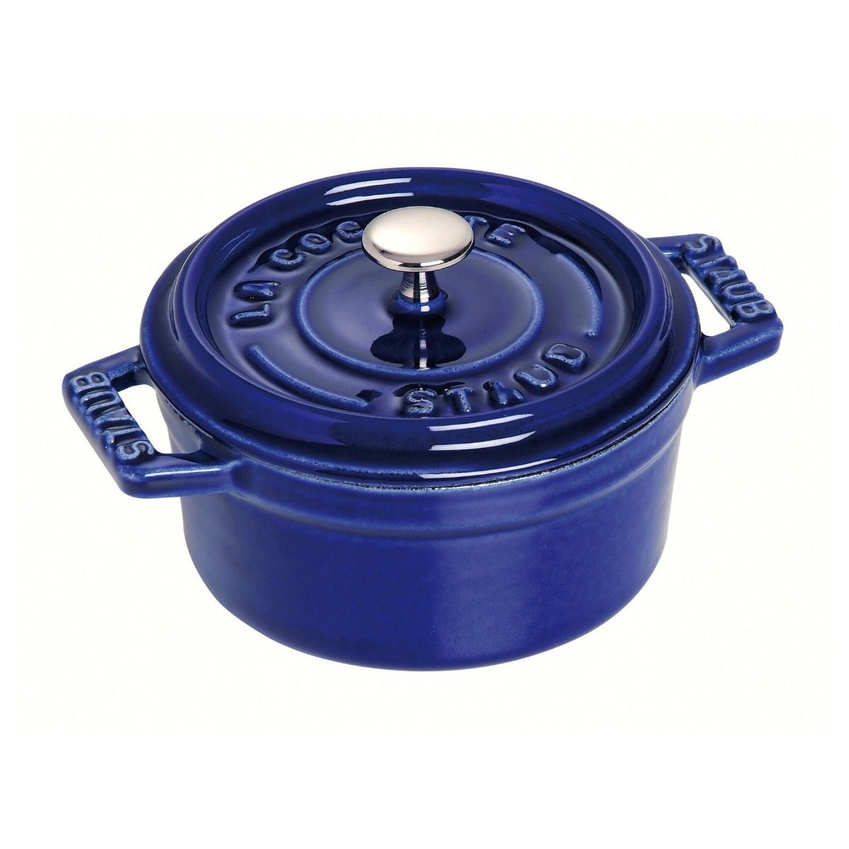 8.5 oz Mini Round Dutch Oven (Dark Blue) | Staub | Everything Kitchens