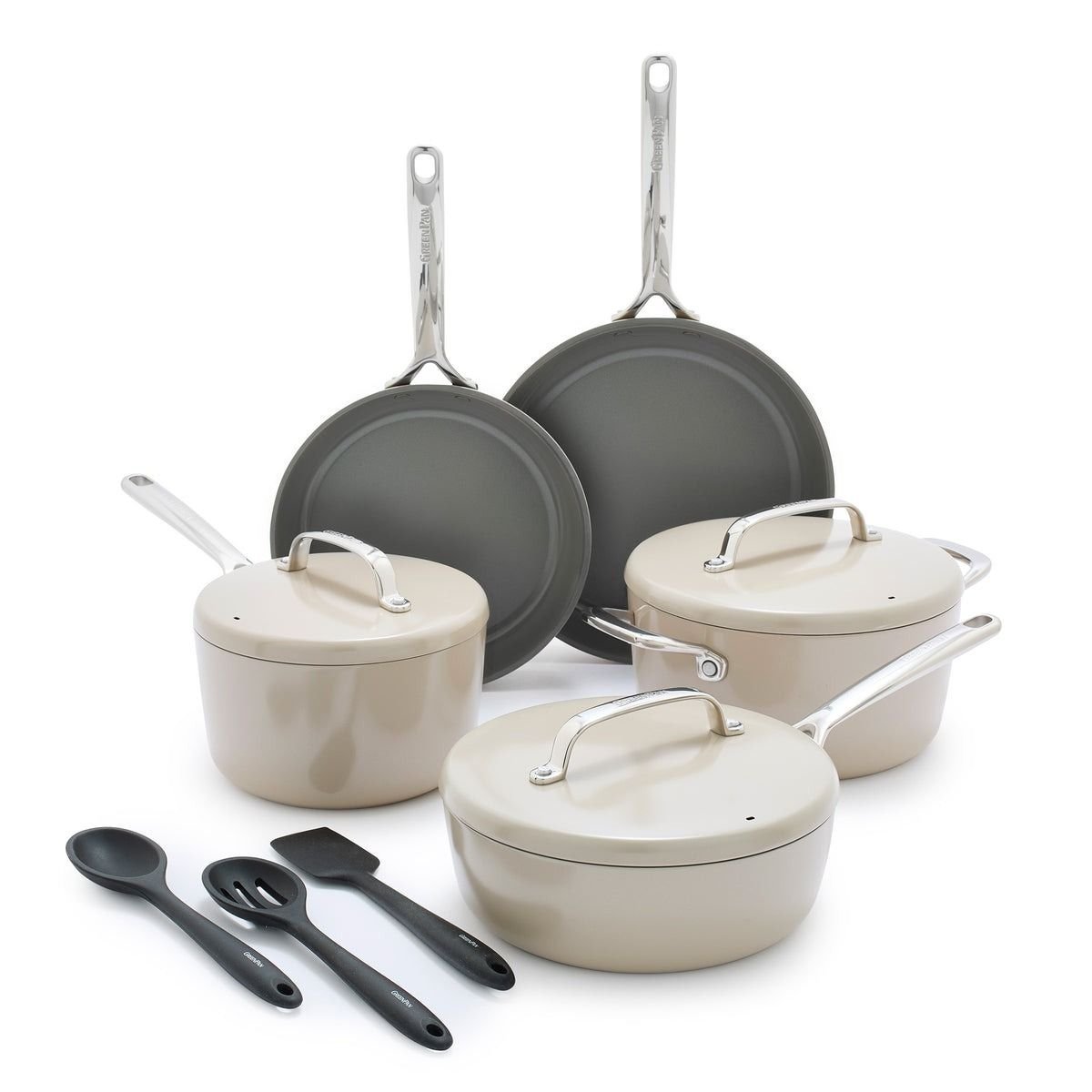 Anolon Tri-ply Clad Cookware 14-in Stainless Steel Cookware Set