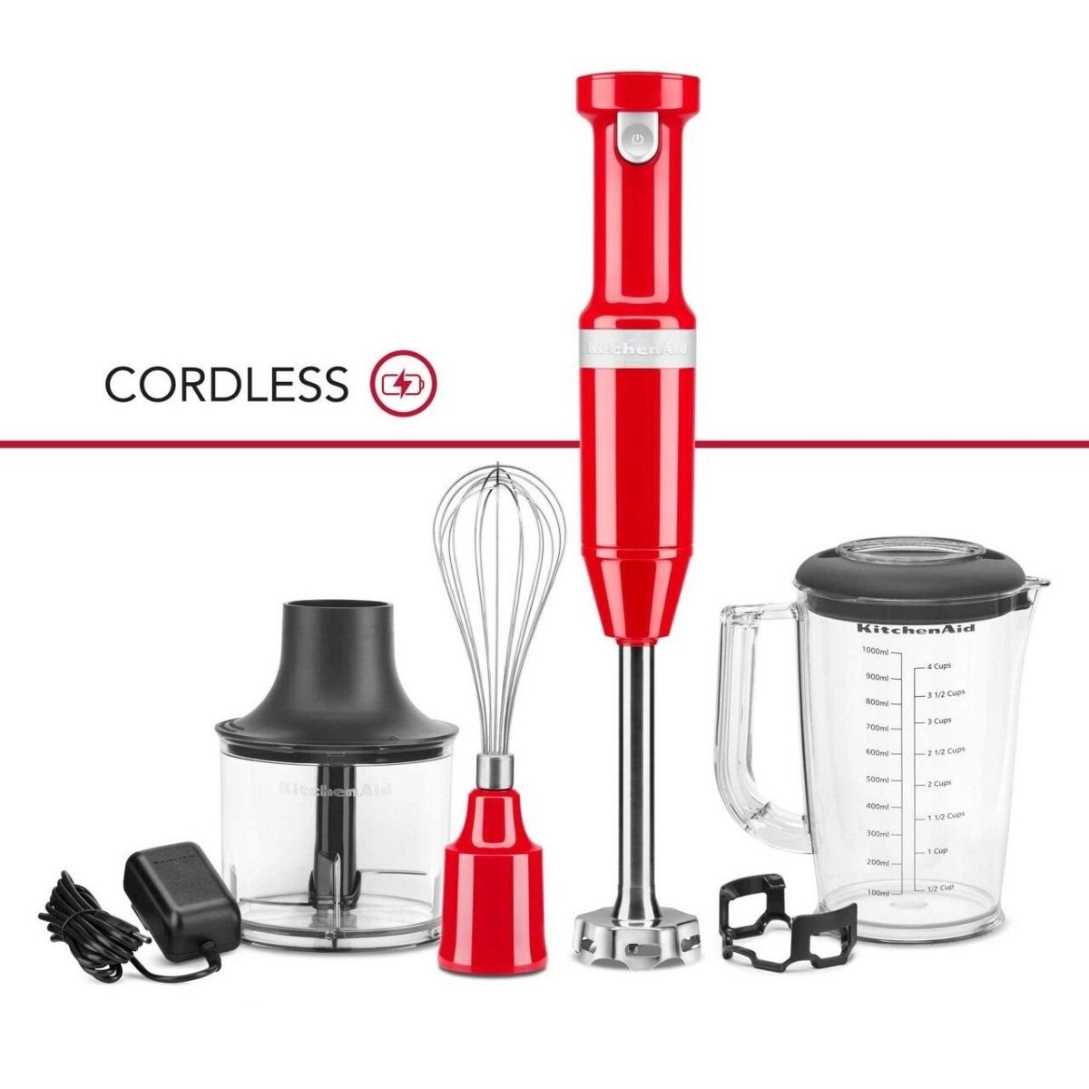 KitchenAid Variable Speed Corded Hand Blender - Red, 1 ct - Pick 'n Save