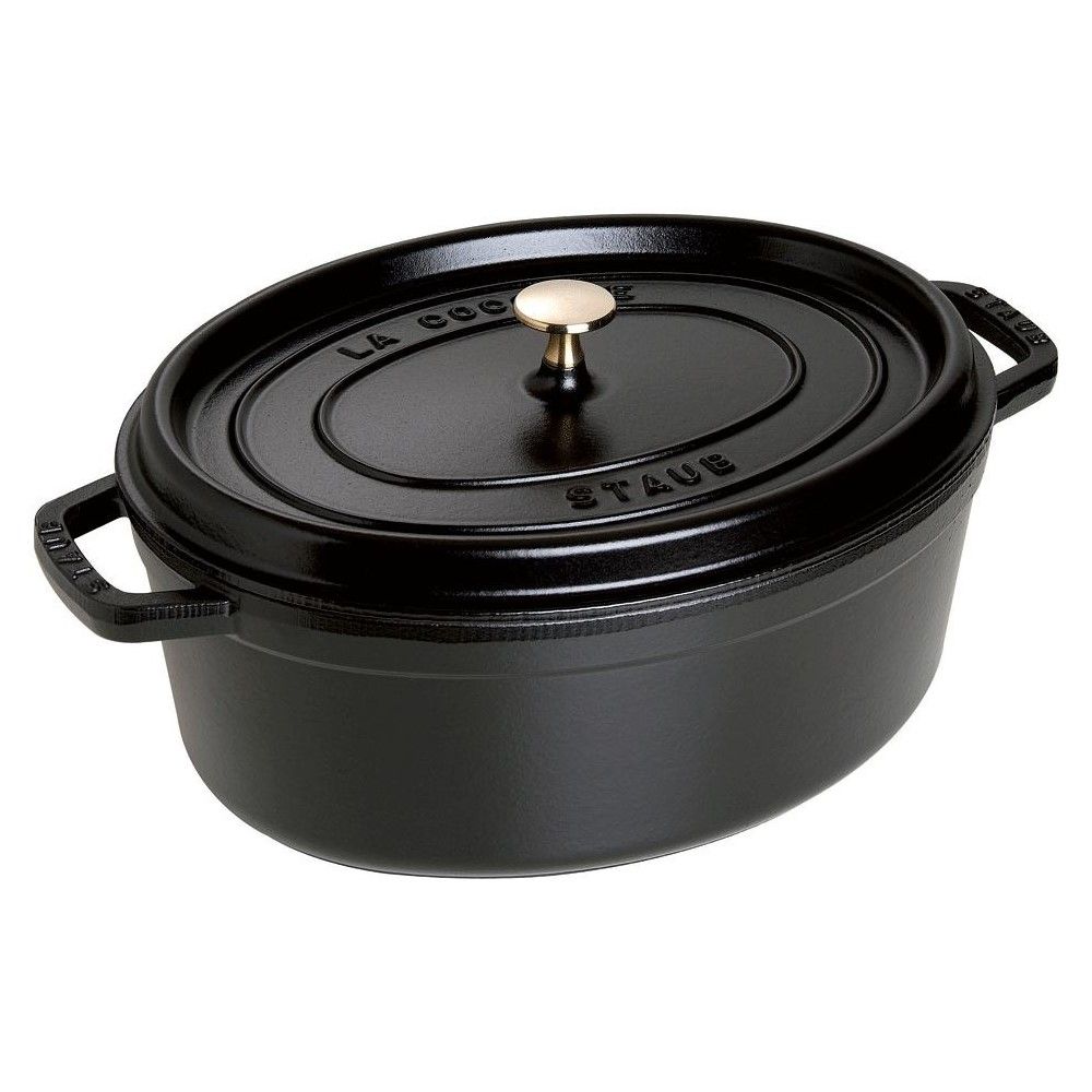 Oval Cocotte/Dutch Oven 1QT - Black Matte | Staub | Everything